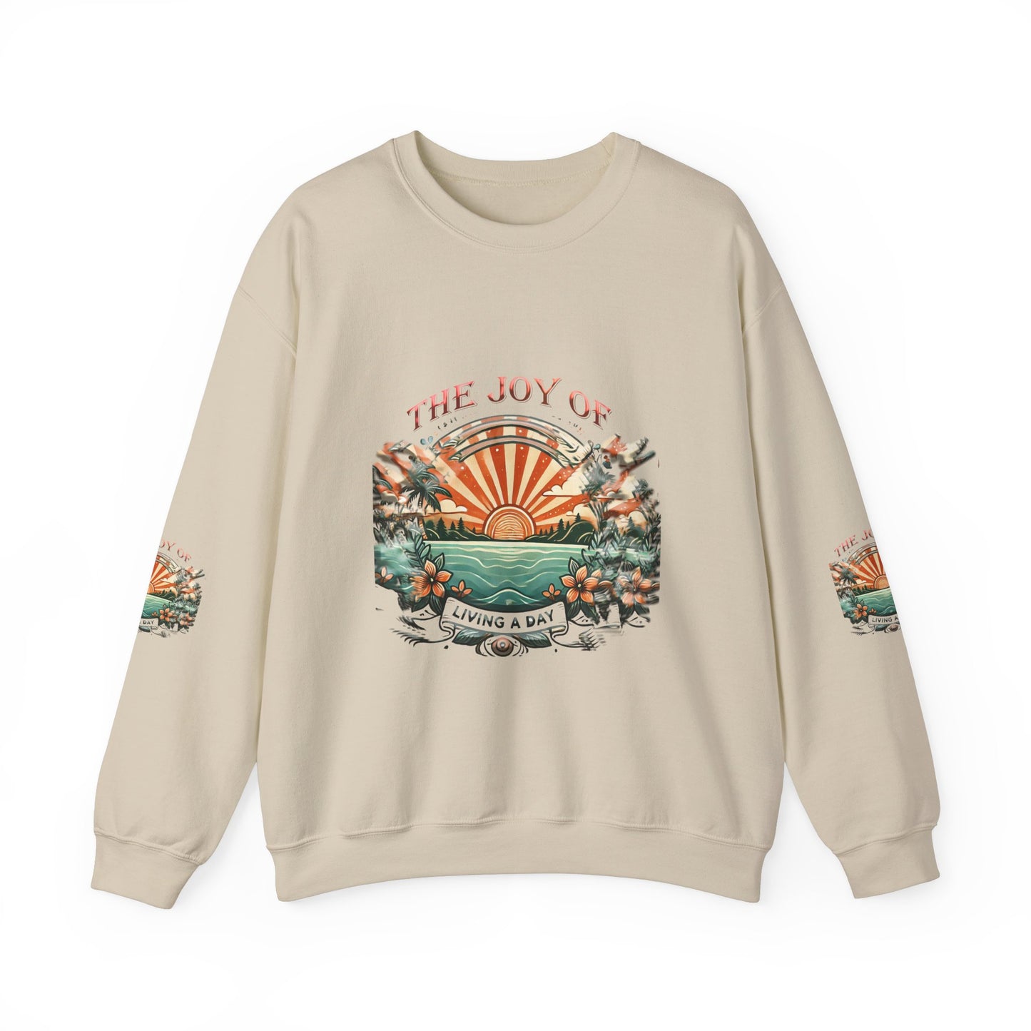 Unisex Heavy Blend™ Crewneck Sweatshirt" The Joy Of Living a Day"