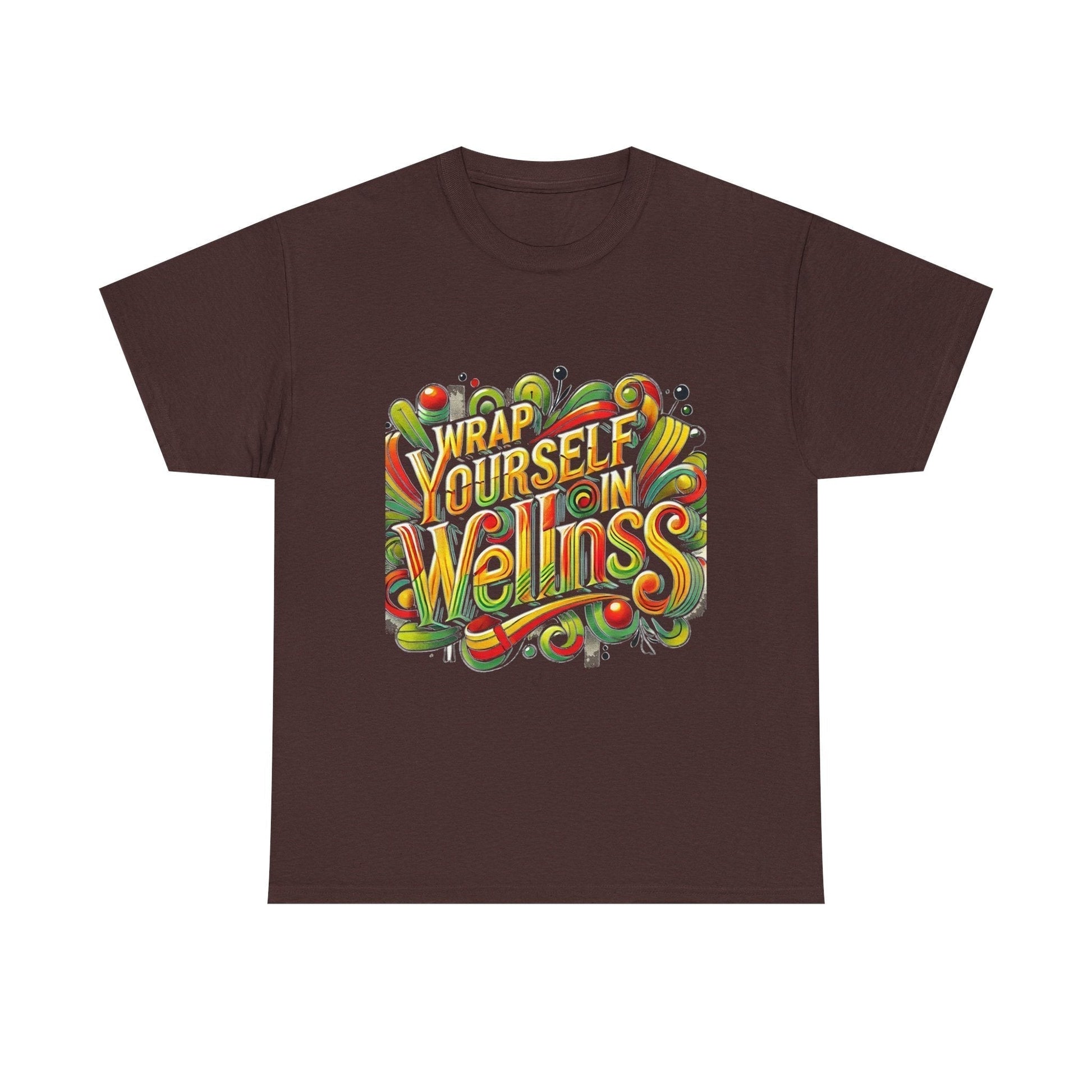 Unisex Heavy Cotton T-shirt - Wrap Yourself In Wellness for Everyday