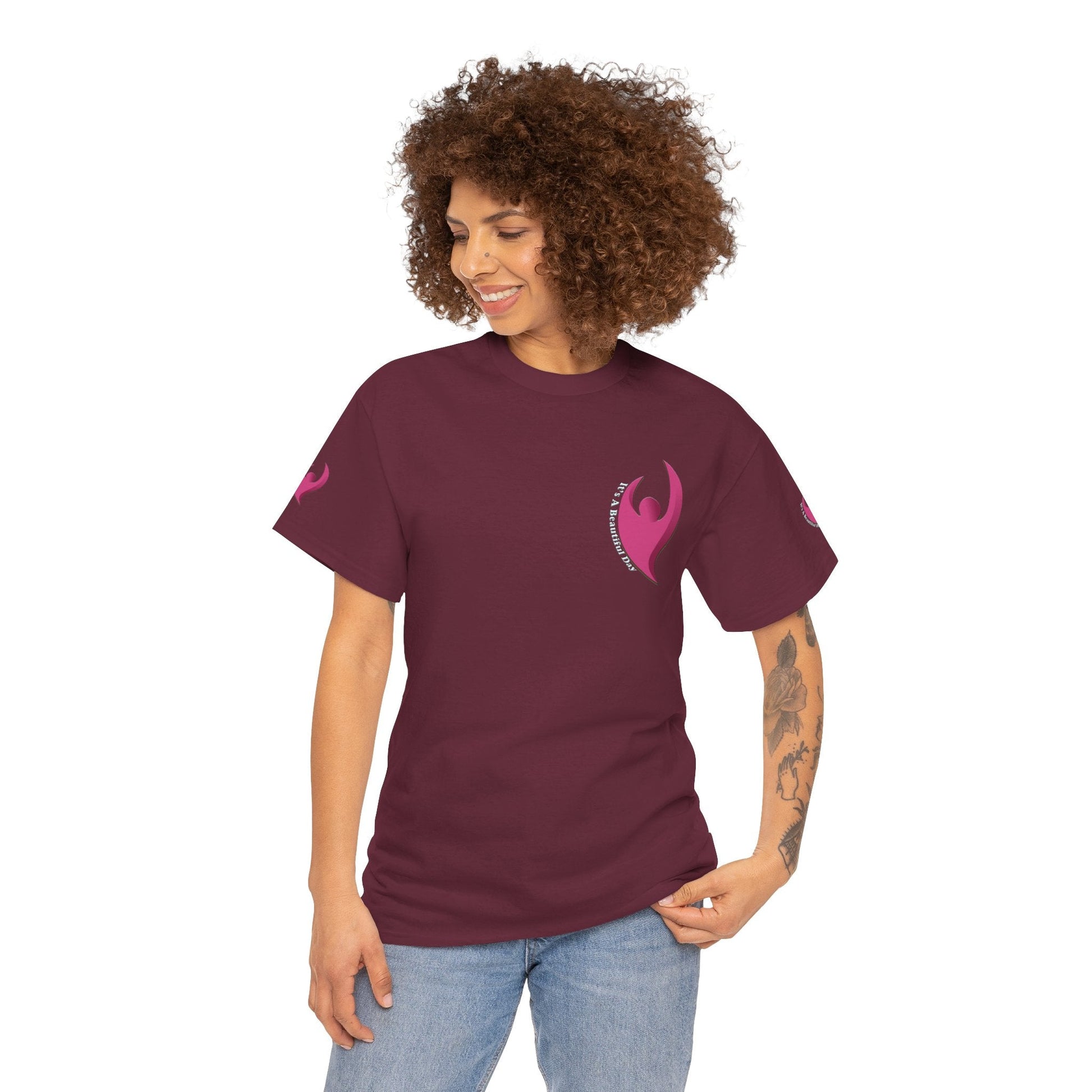 Unisex Beautiful Day Heavy Cotton T-shirt -Classic Comfort & Style