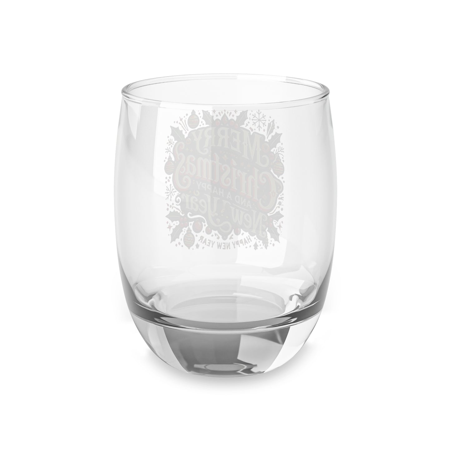 Christmas Whiskey Glass" Merry Christmas And Happy New Year"