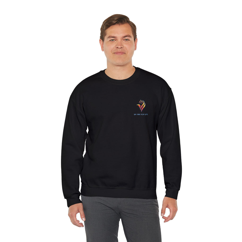 Unisex Heavy Blend - Crewneck Sweatshirt - On Fire For Life