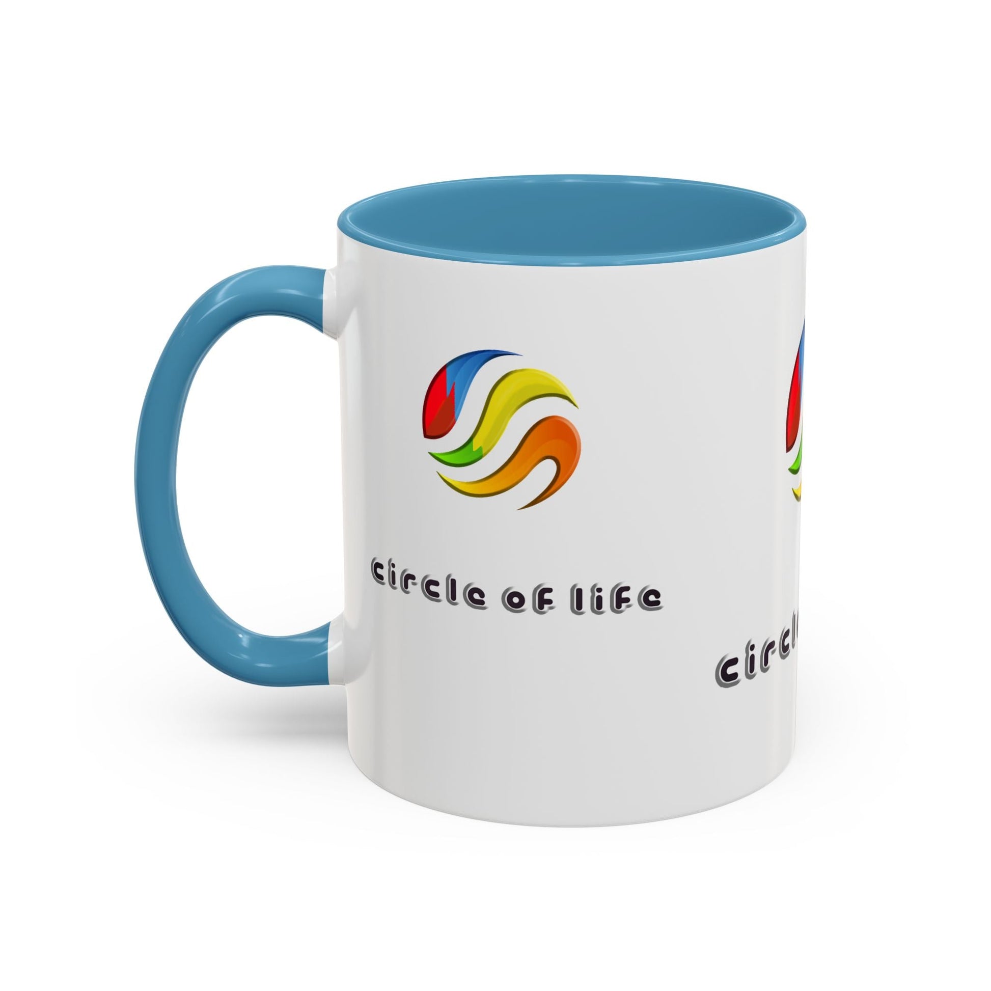 Accent Coffee Mug - (11, 15oz) Circle of Life Stylish Ceramic Mug