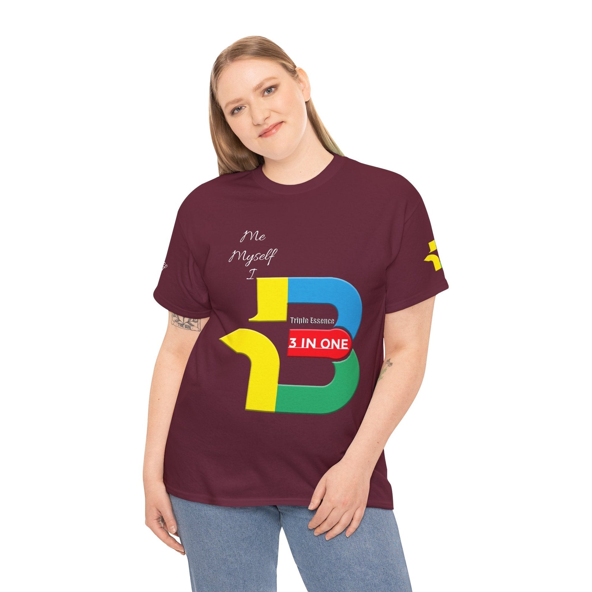 Unisex Heavy Cotton t-shirt 3 in one t-shirt for Comfort & Durability.
