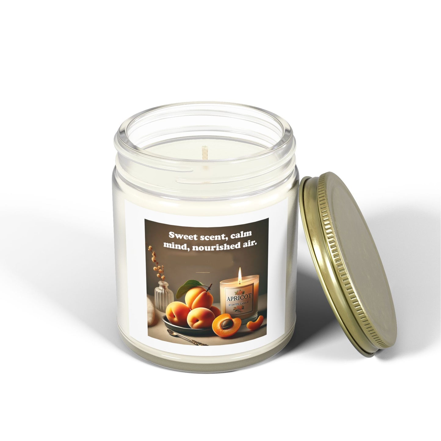 Scented Coconut Apricot Candles (4oz, 9oz)