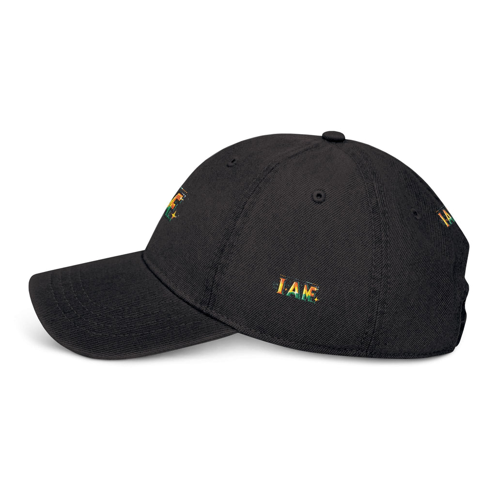 Inspirational I AM ME Denim Hat - Embroidered Cap for Everyday Style