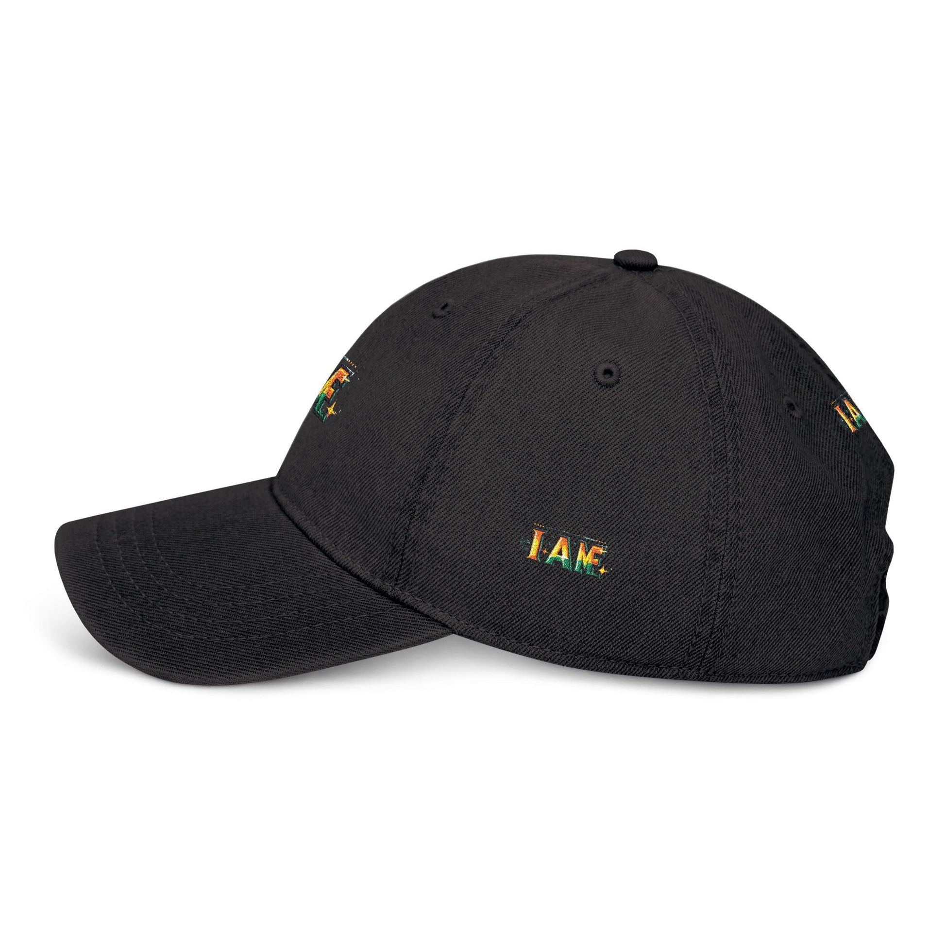 Inspirational I AM ME Denim Hat - Embroidered Cap for Everyday Style