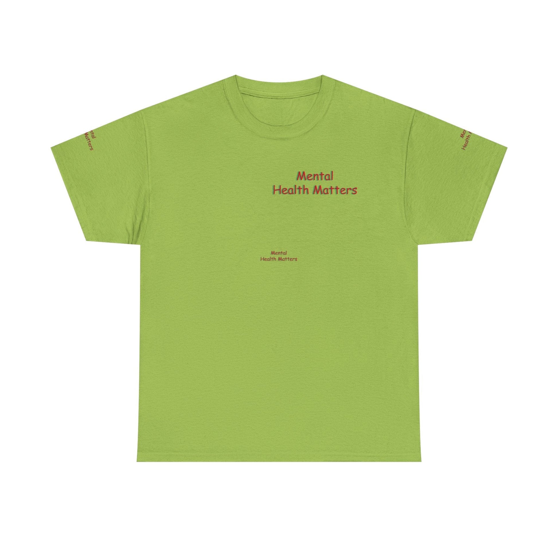 Unisex Heavy Cotton Tee - Mental Health Matters - Stay Focus