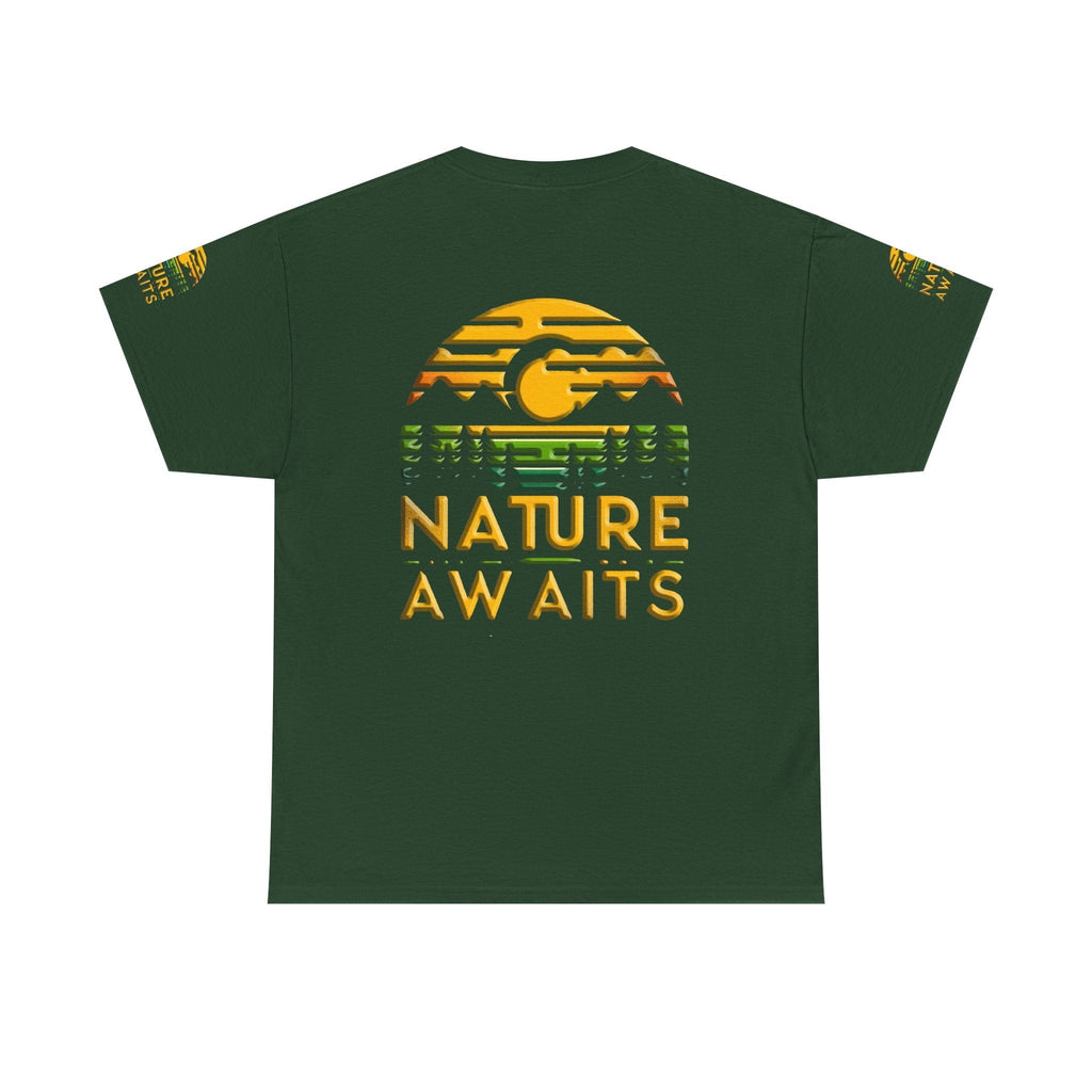 Unisex Heavy Cotton t-shirt nature Awaits t-shirt for Durability