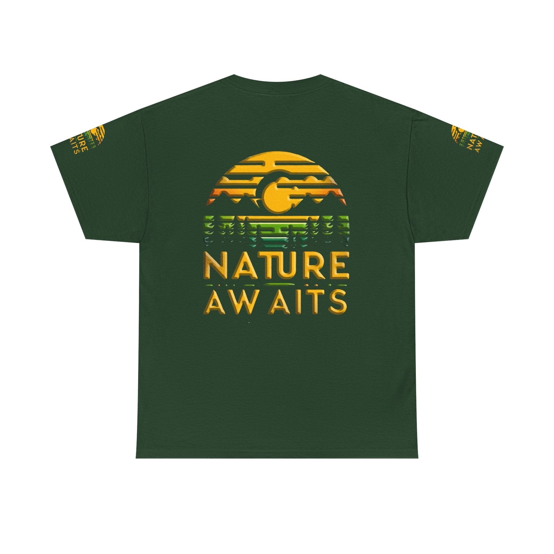 Unisex Heavy Cotton t-shirt nature Awaits t-shirt for Durability