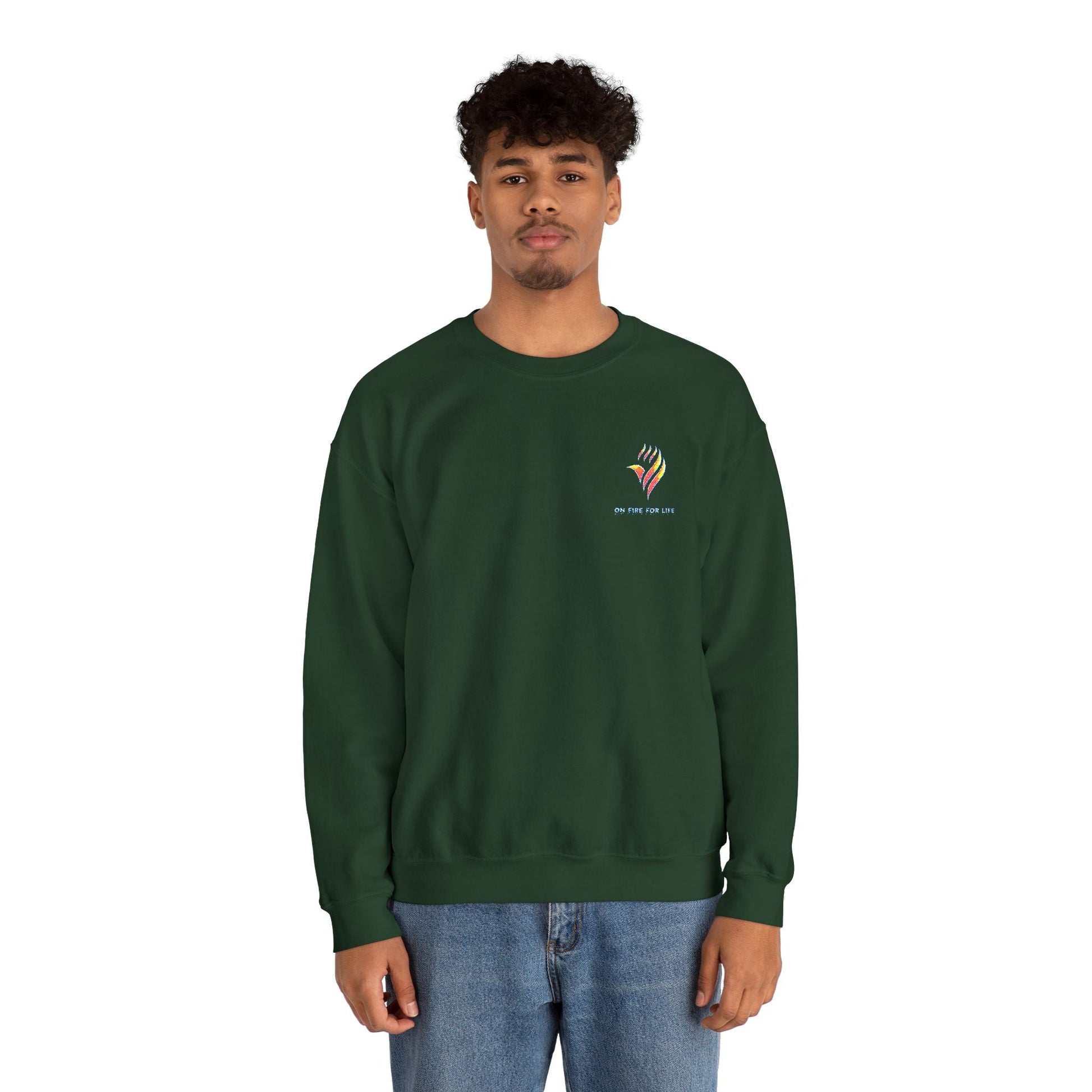 Unisex Heavy Blend - Crewneck Sweatshirt - On Fire For Life