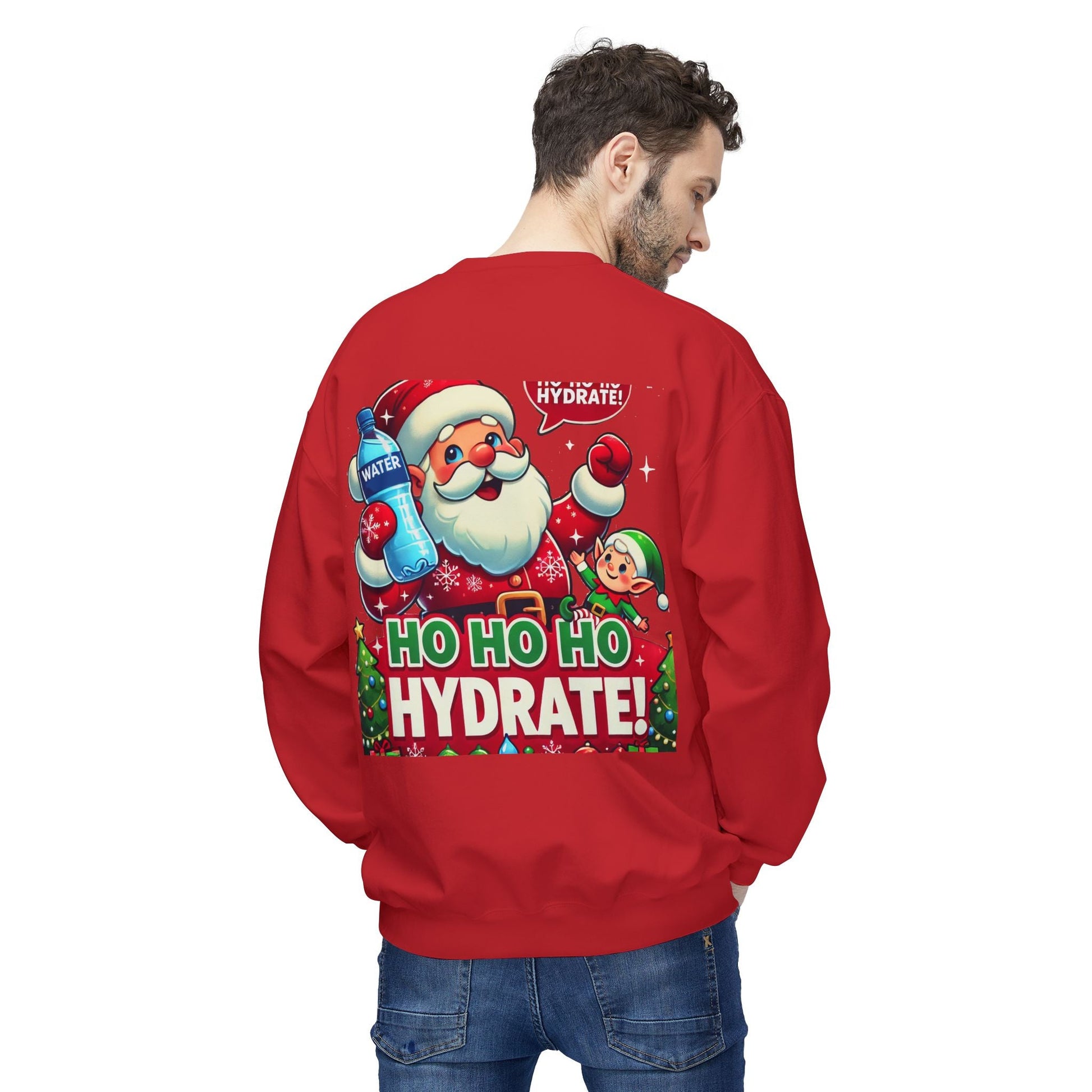Unisex Midweight Softstyle Fleece - Crewneck Sweatshirt Ho Hydrate