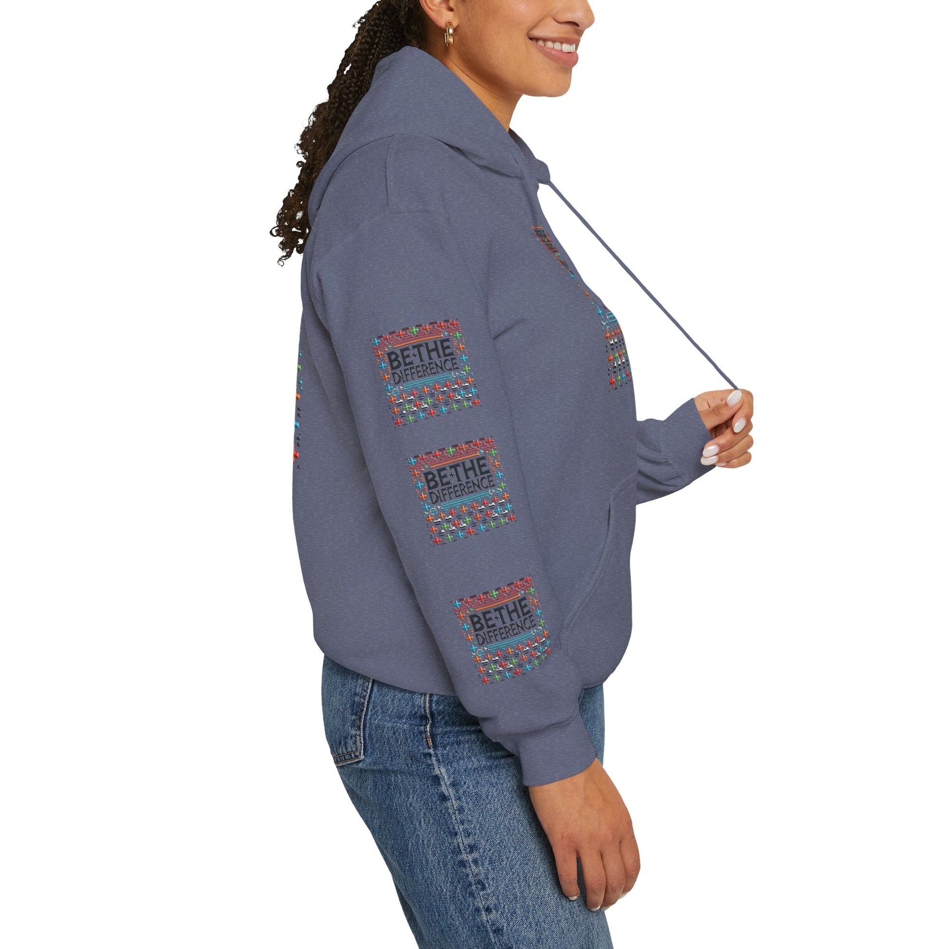 Heavy Blend - Hooded Sweatshirt Be The Difference Cozy, Soft, Stylish