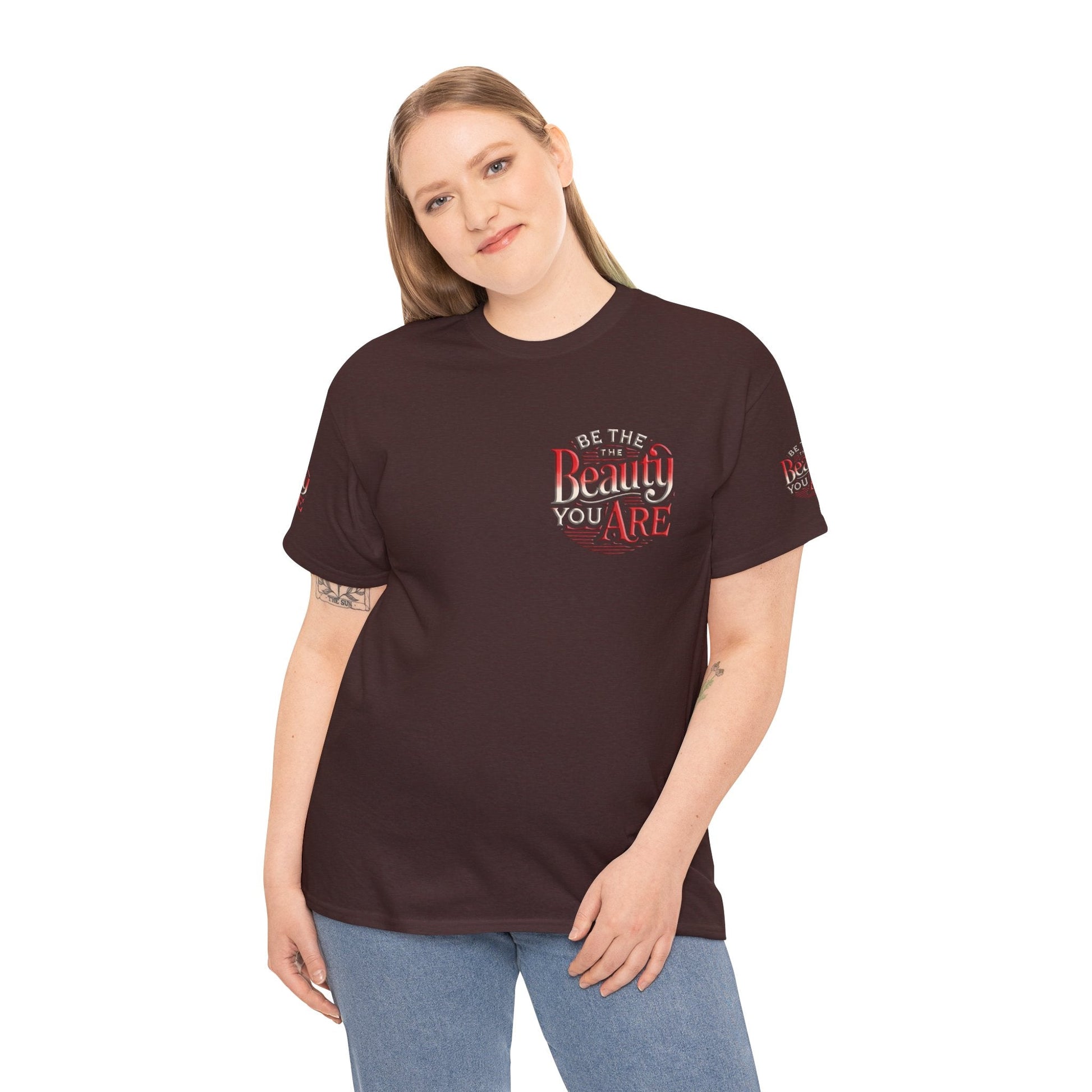 Unisex Heavy Cotton T-shirt - Be the Beauty You Are  Classic & Comfy