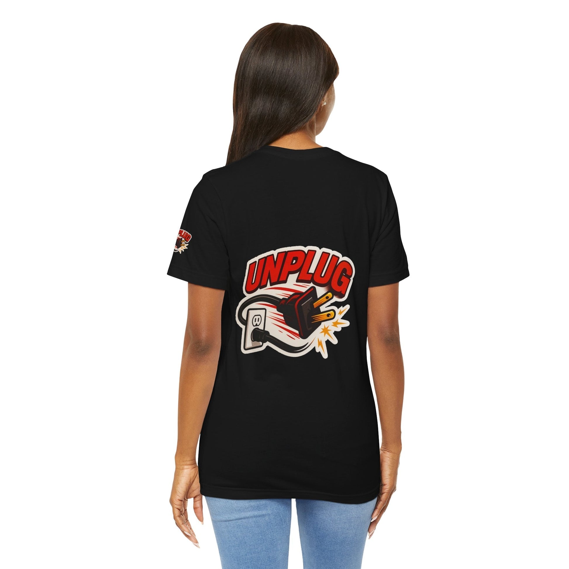 Unplugged Vibes T-shirt - Relax & Recharge Casual Graphic T-Shirt