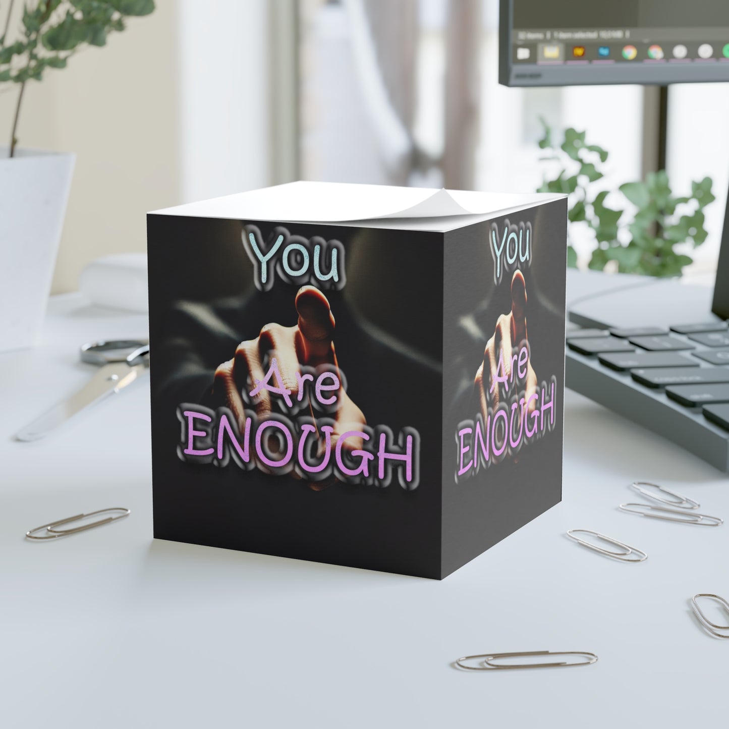 Note Cube " You Are Enough"