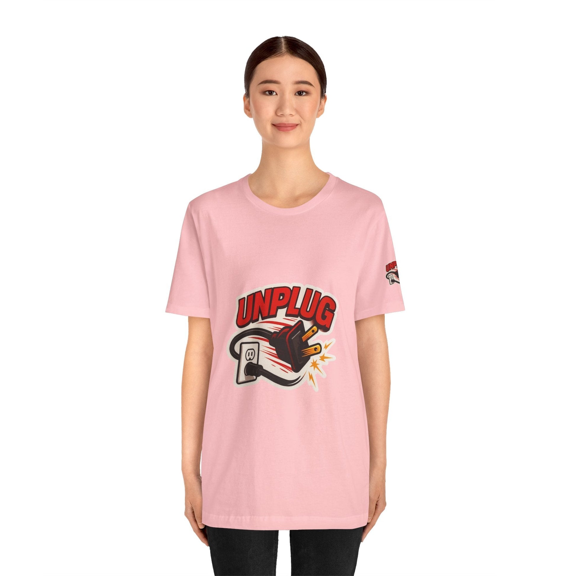 Unplugged Vibes T-shirt - Relax & Recharge Casual Graphic T-Shirt