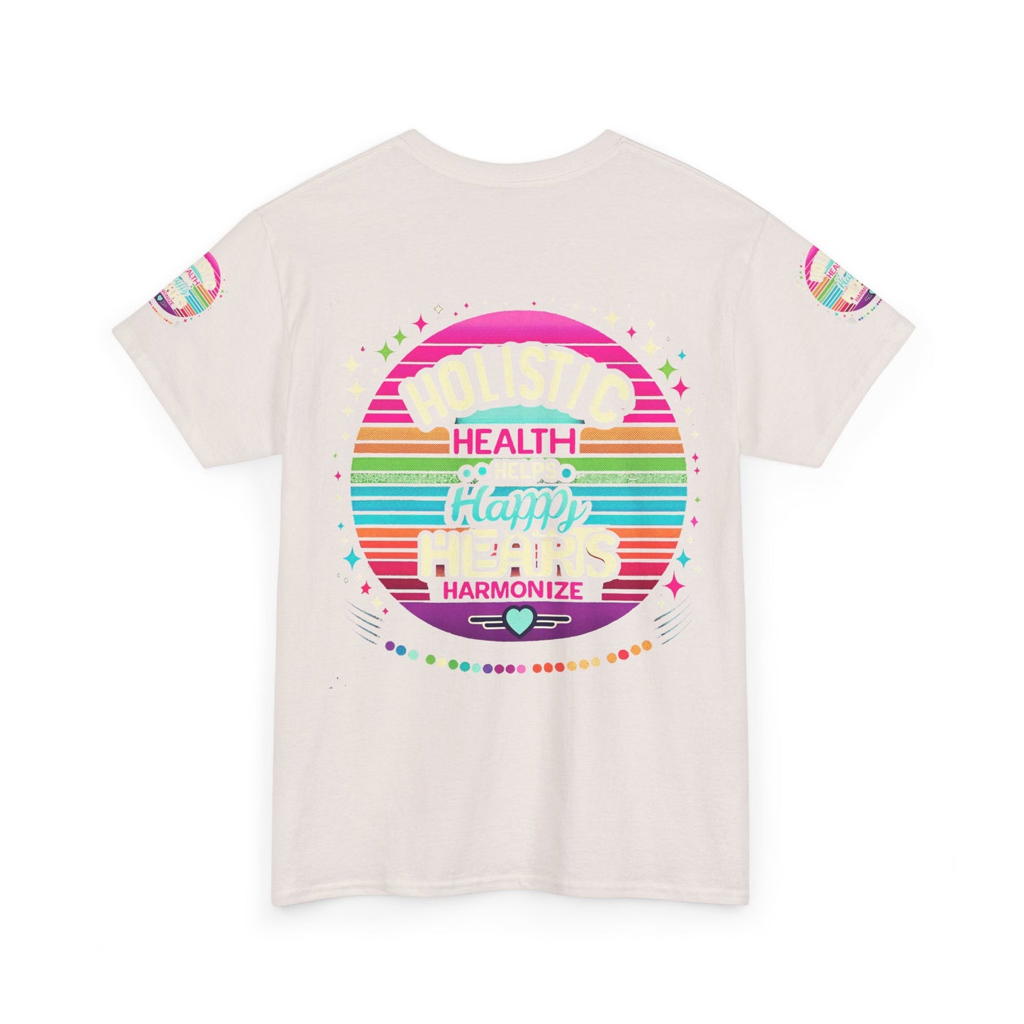 Unisex Heavy Cotton Tee " Holistic Health Heals Happy Hearts"