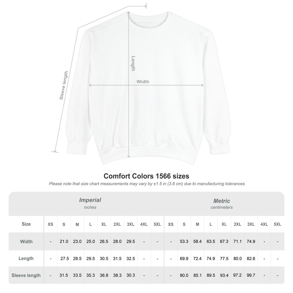 Unisex Garment Dyed Sweatshirt  Love's Up | Soft & Stylish Sweatshirt