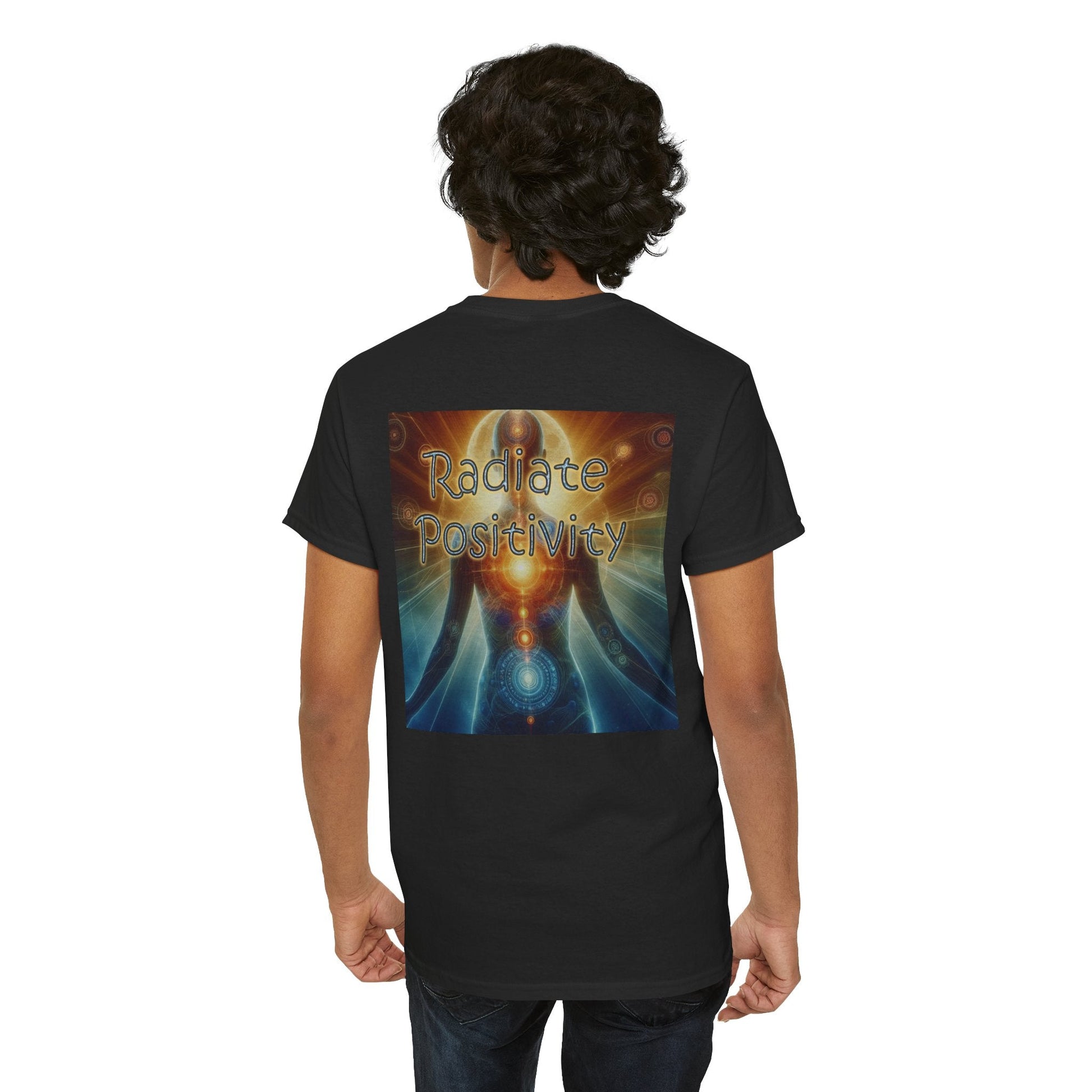 Unisex Heavy Cotton T-shirt - Radiate Positivity Its Free