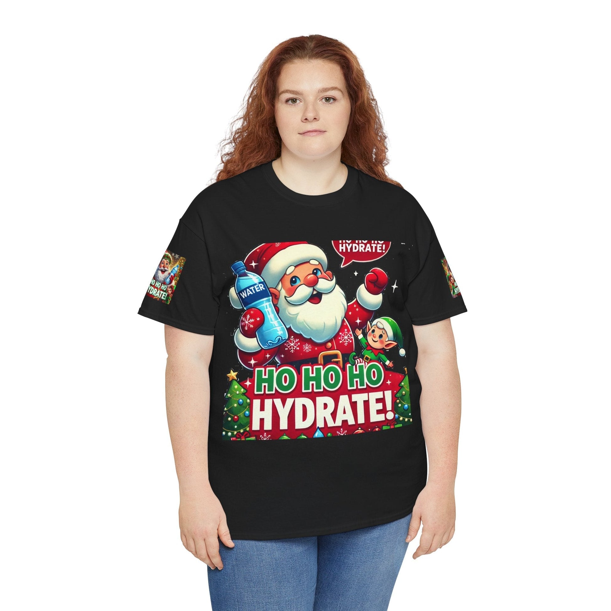 Unisex Heavy Cotton T-shirt - Christmas Tee- Have A Happy Season