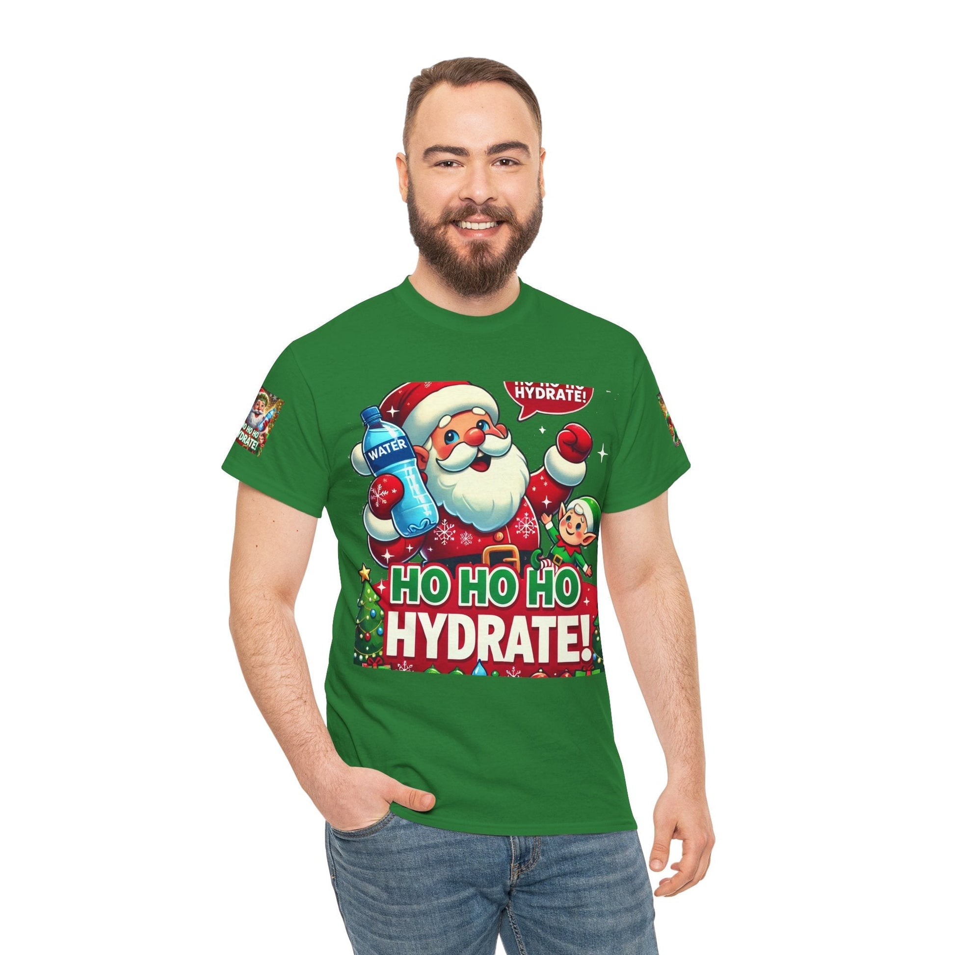 Unisex Heavy Cotton T-shirt - Christmas Tee- Have A Happy Season