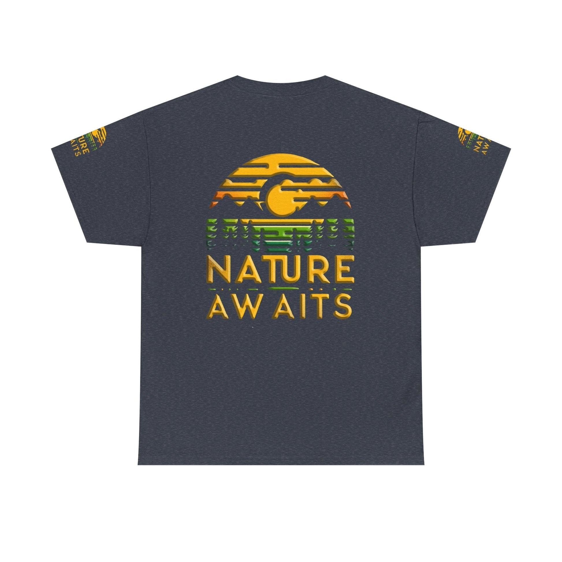 Unisex Heavy Cotton t-shirt nature Awaits t-shirt for Durability