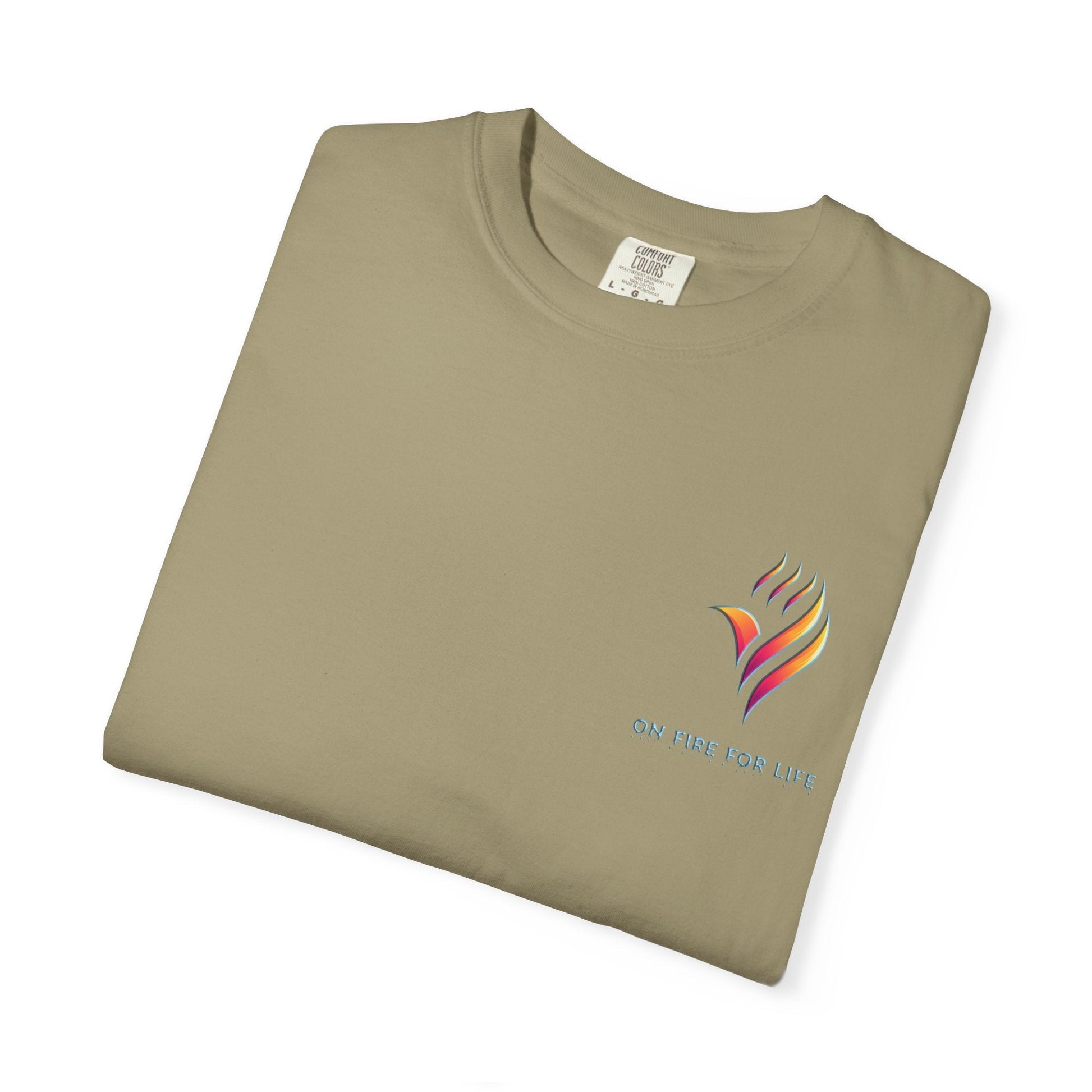 Unisex Garment-Dyed T-shirt - On Fire for Life Ethically Made