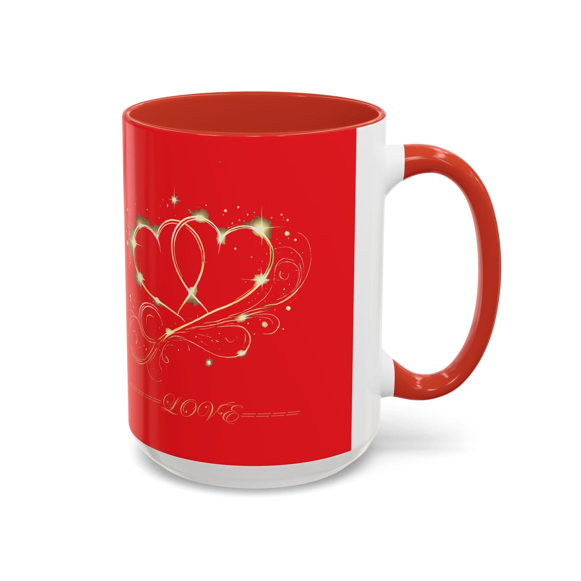 Accent Coffee Mug - (11, 15oz) Valentine Mug Special Bold Color