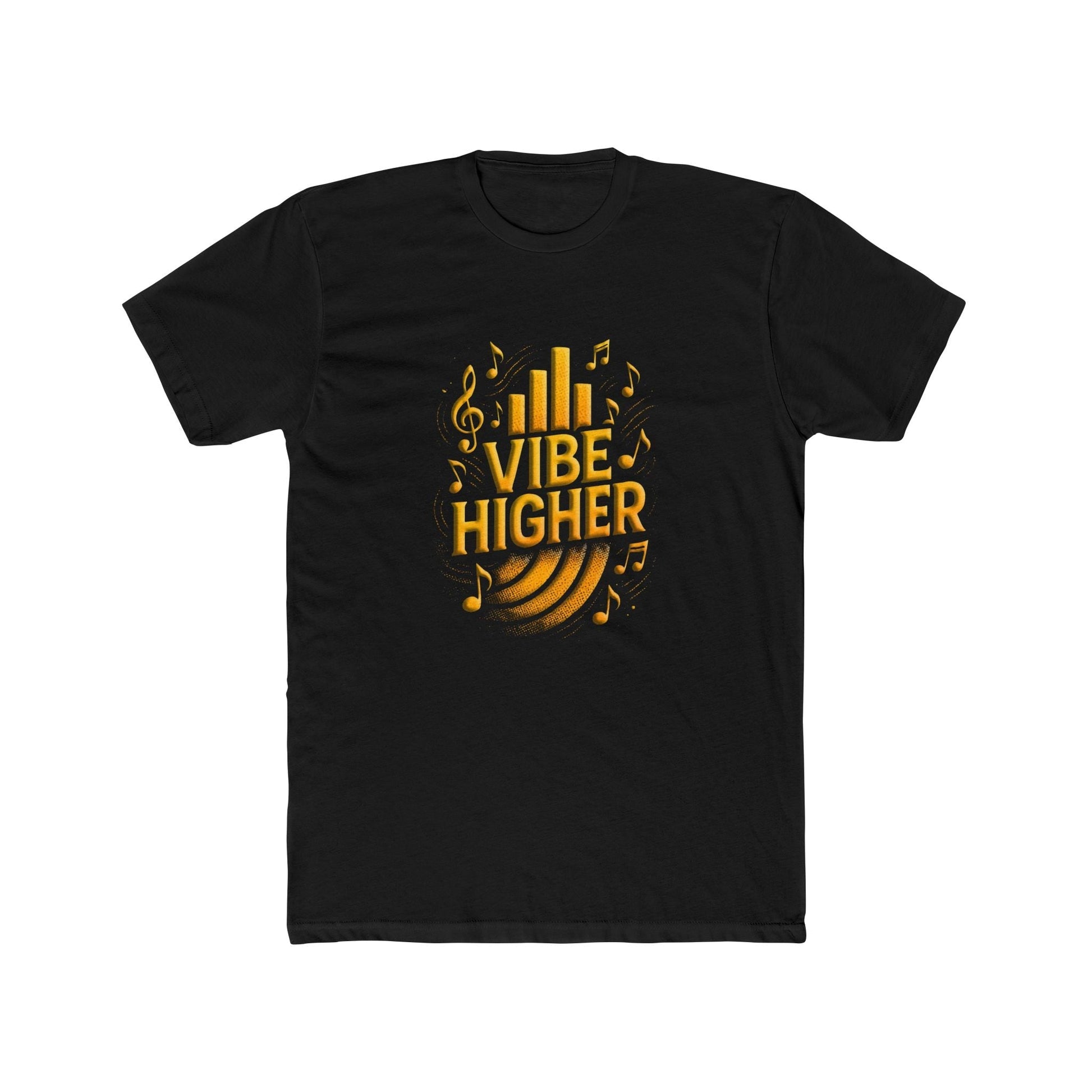 Vibe Higher Crew T-Shirt - Everyday Casual Wear, Unisex Cotton Shirt