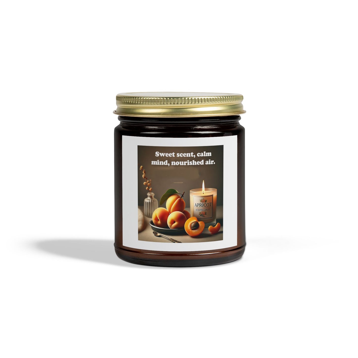 Scented Coconut Apricot Candles (4oz, 9oz)