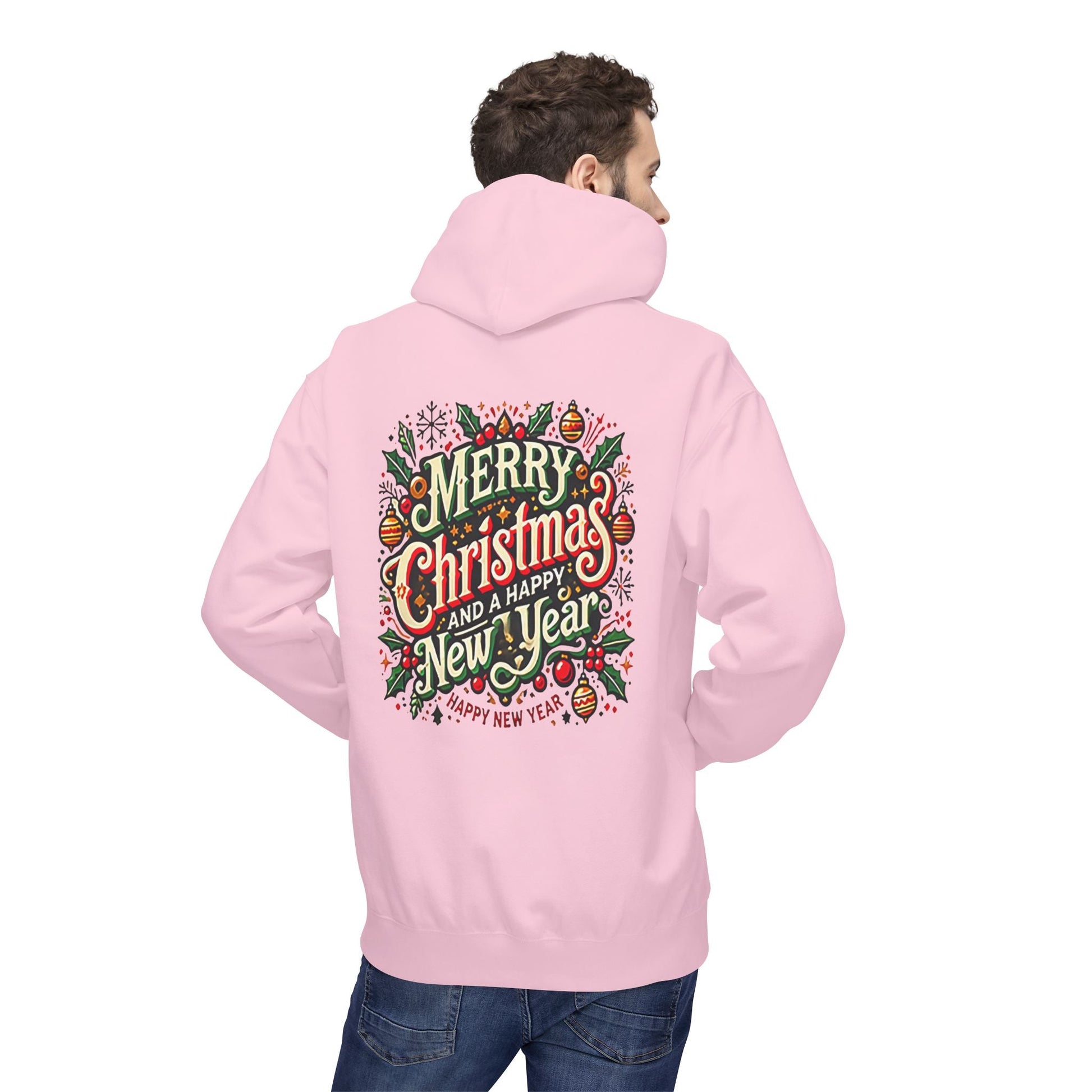 Unisex Midweight Softstyle Fleece Hoodie -  Christmas Holiday Cheer