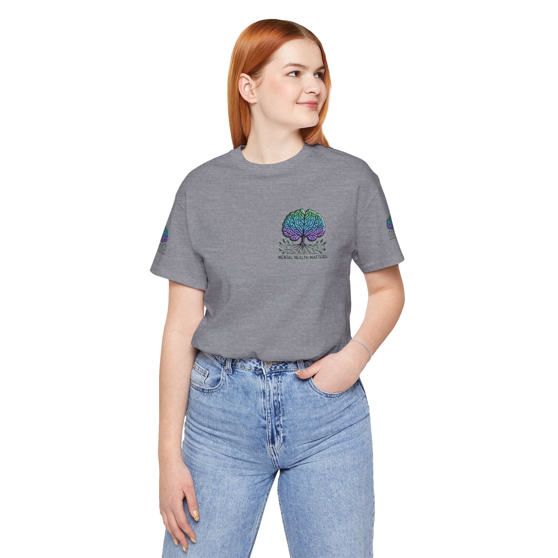 Unisex Jersey Short Sleeve T-shirt – Mental Health Matters Soft Comfy