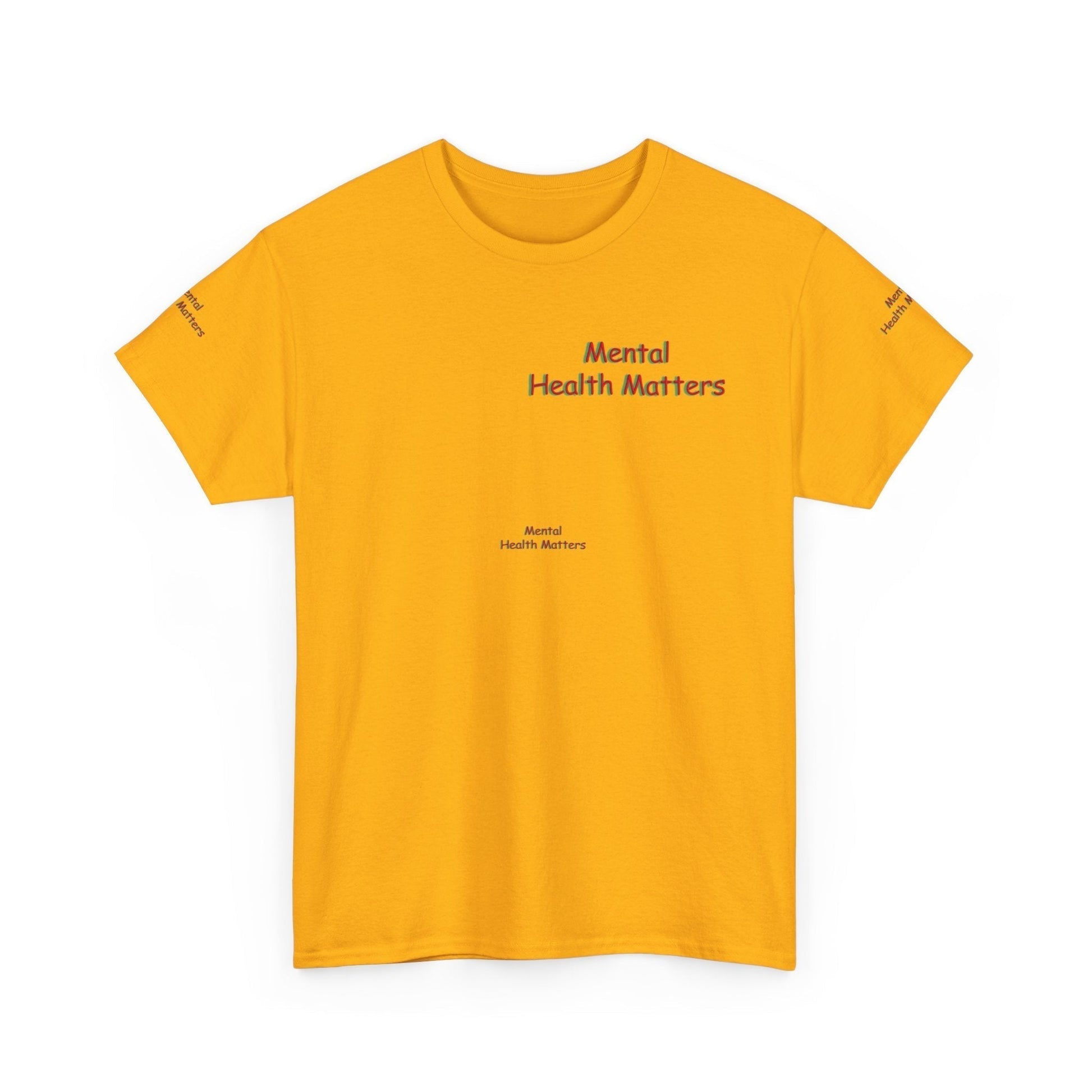 Unisex Heavy Cotton Tee - Mental Health Matters - Stay Focus