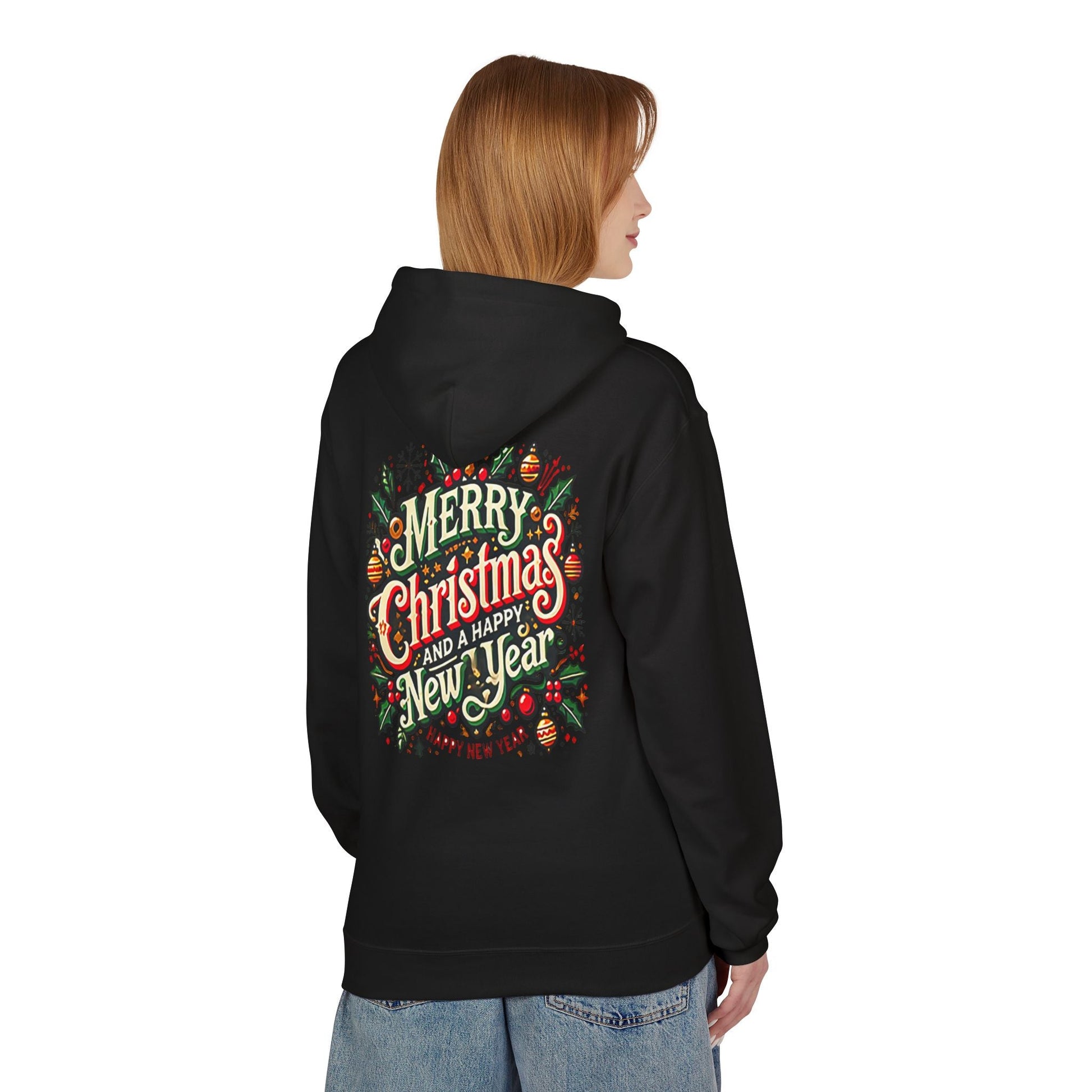 Unisex Midweight Softstyle Fleece Hoodie -  Christmas Holiday Cheer