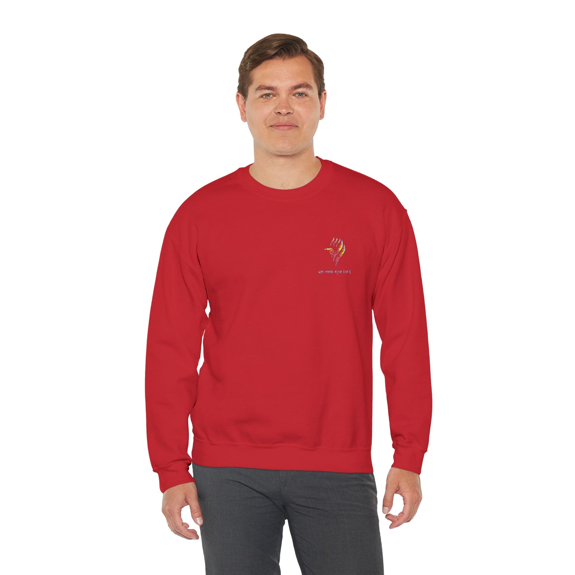 Unisex Heavy Blend - Crewneck Sweatshirt - On Fire For Life