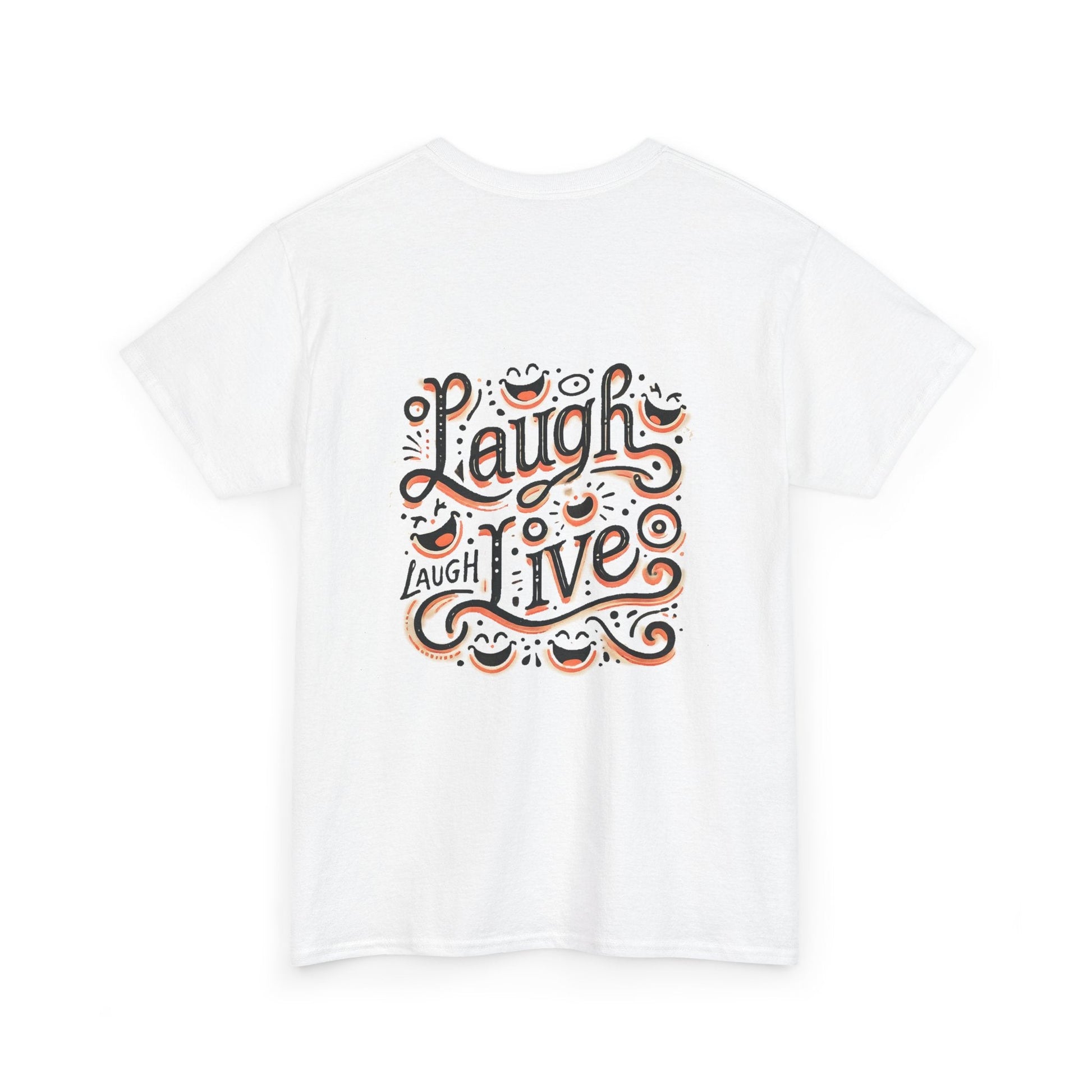 Unisex Heavy Cotton T-shirt  - Laugh Live III Built for Everyday Style