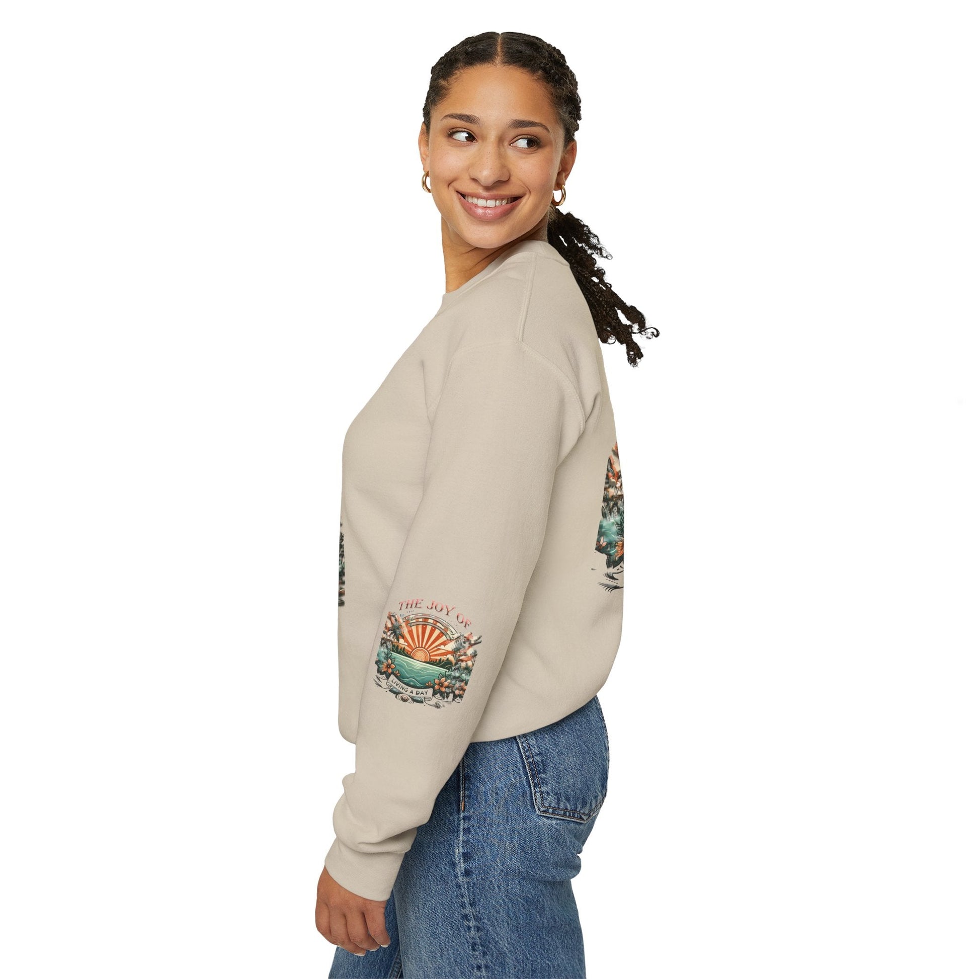 Unisex Heavy Blend - Crewneck Sweatshirt- The Joy Of Living a Day