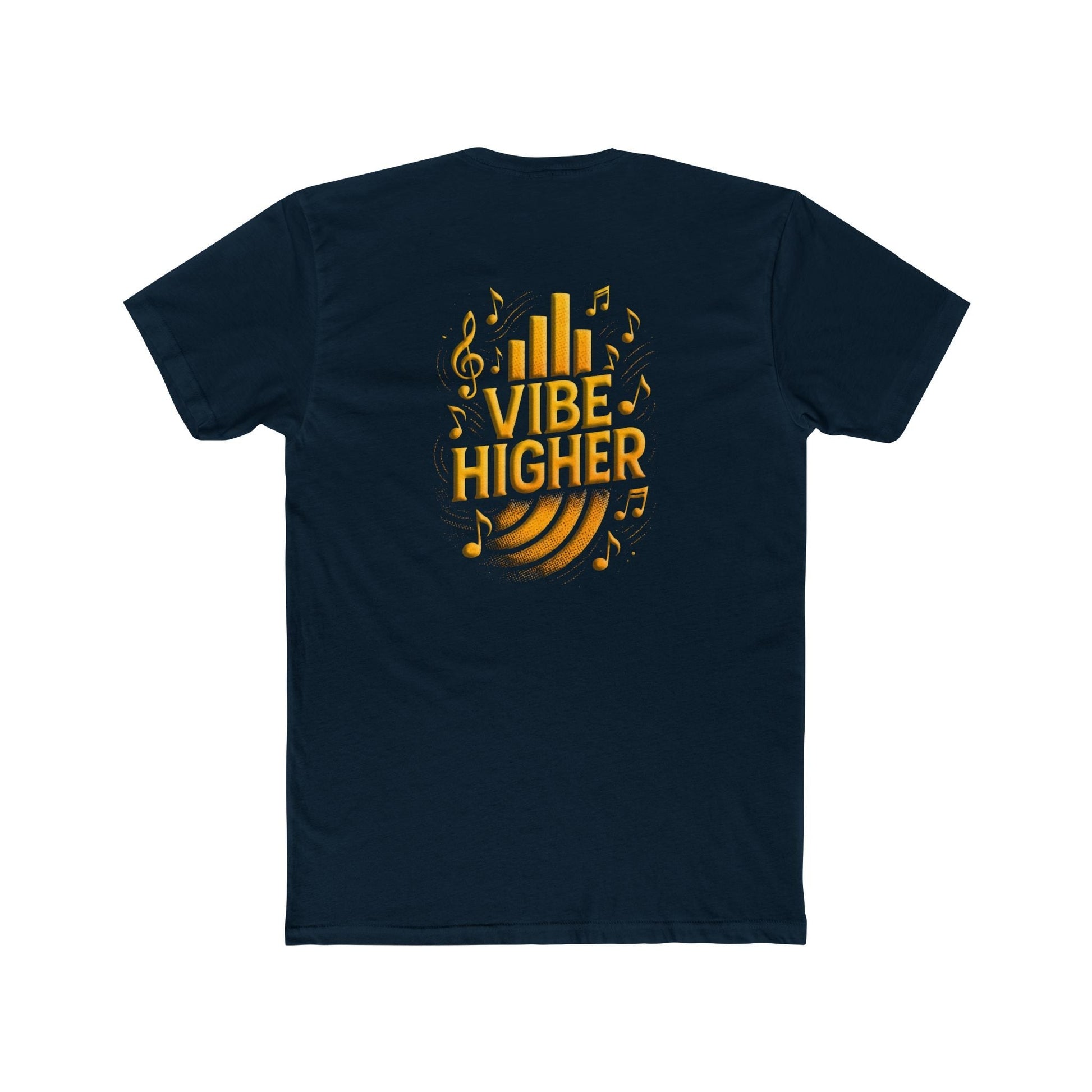 Vibe Higher Crew T-Shirt - Everyday Casual Wear, Unisex Cotton Shirt