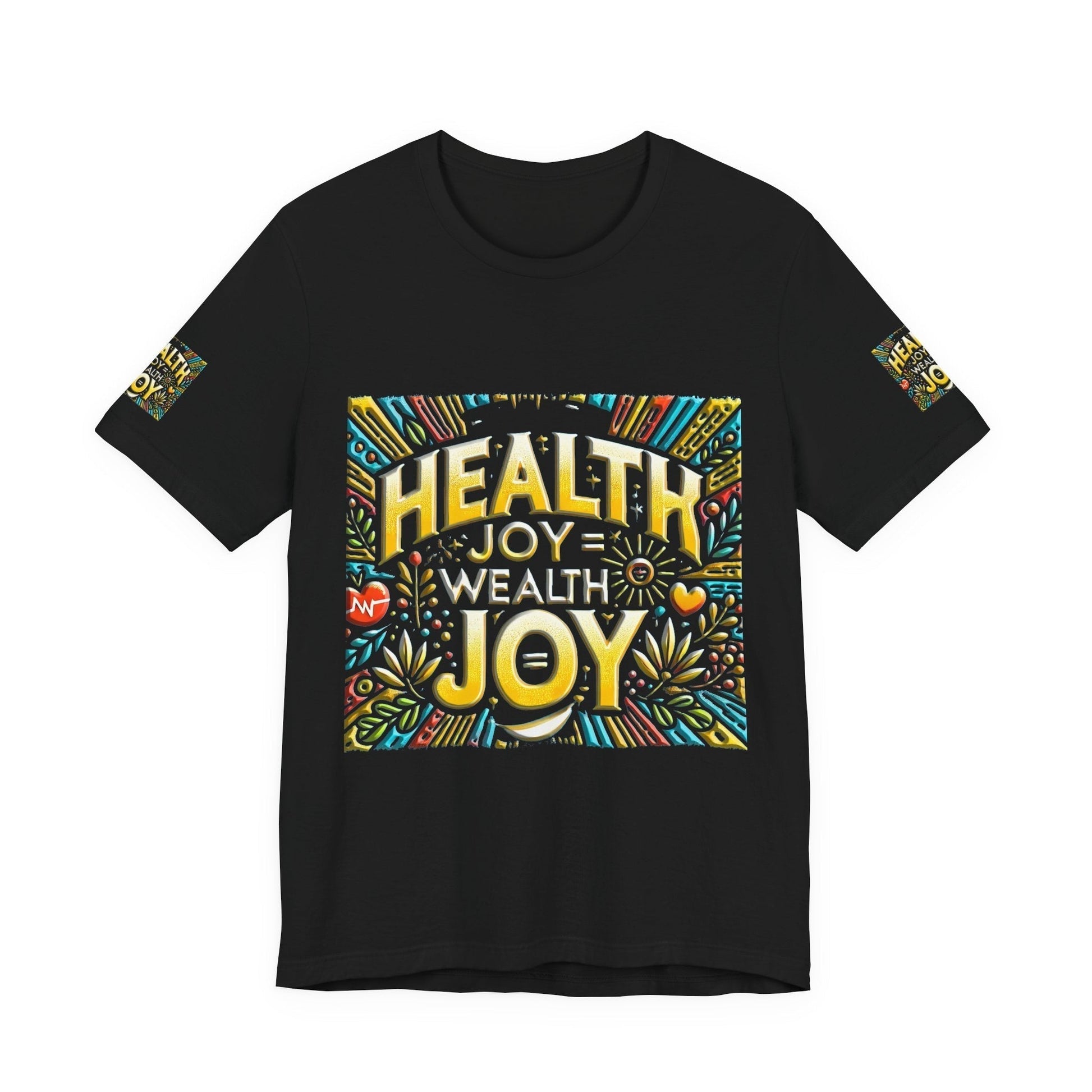 Unisex Jersey Short Sleeve T-shirt – Health Joy - Wealth Joy | Comfy Fit
