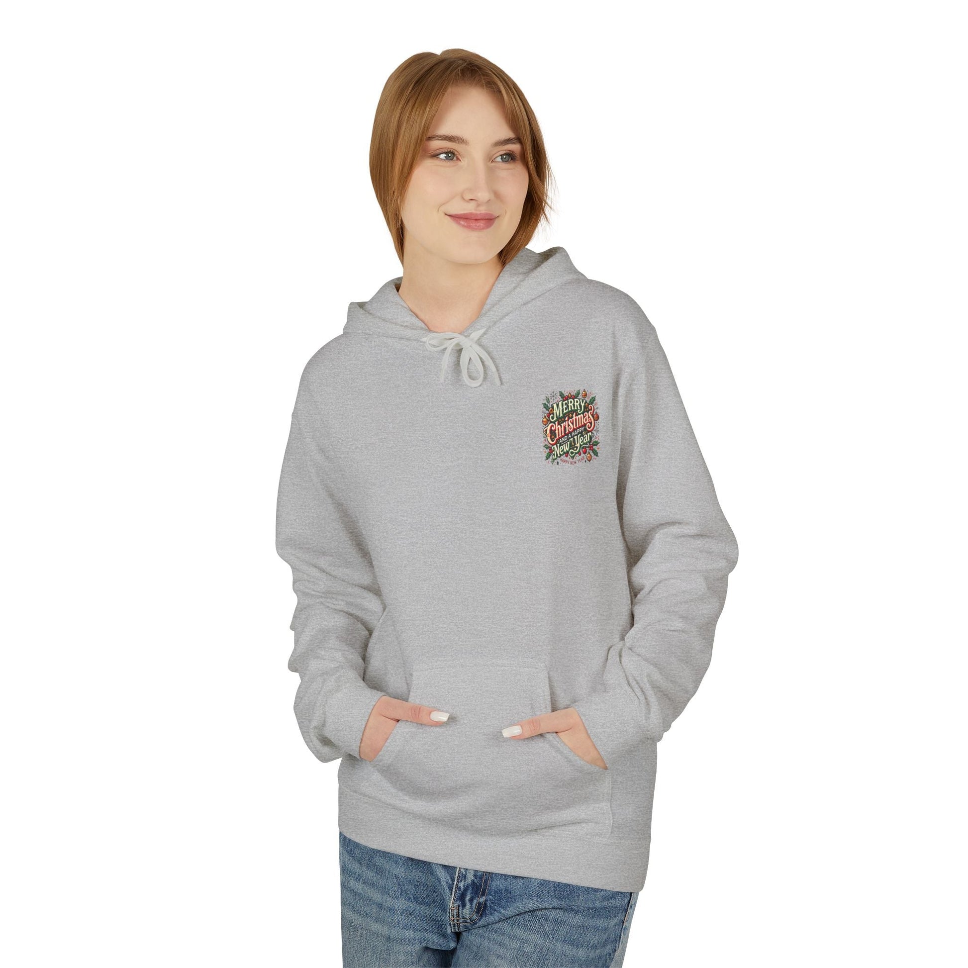Unisex Midweight Softstyle Fleece Hoodie -  Christmas Holiday Cheer