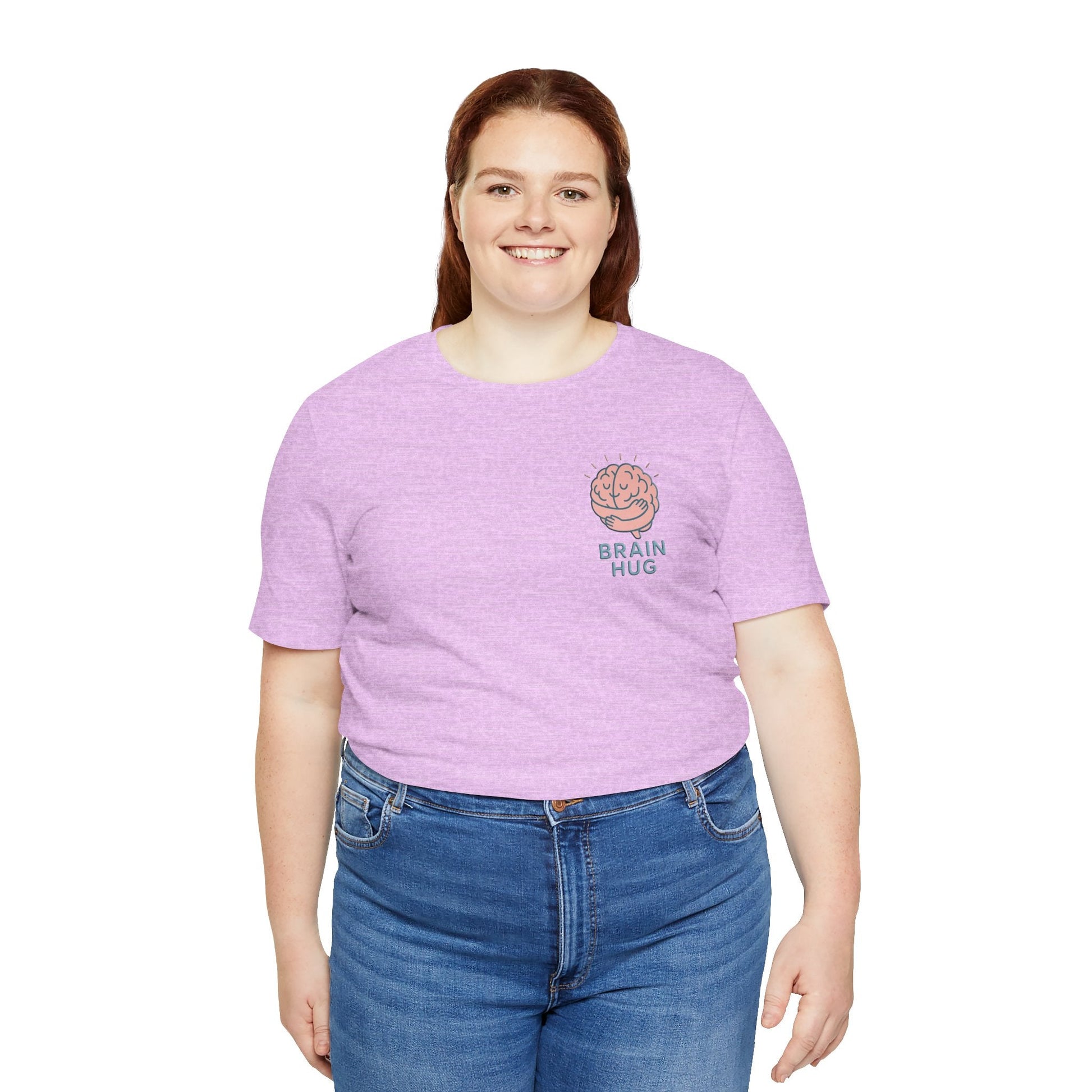 Brain Hug T-shirt - Comfortable Unisex Jersey Short Sleeve Shirt