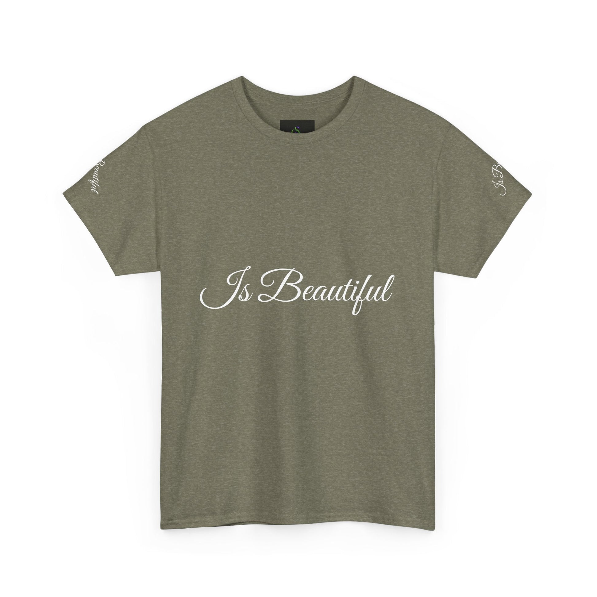 Unisex Heavy Cotton T-shirt - Is Beautiful Classic Comfort & Lasting