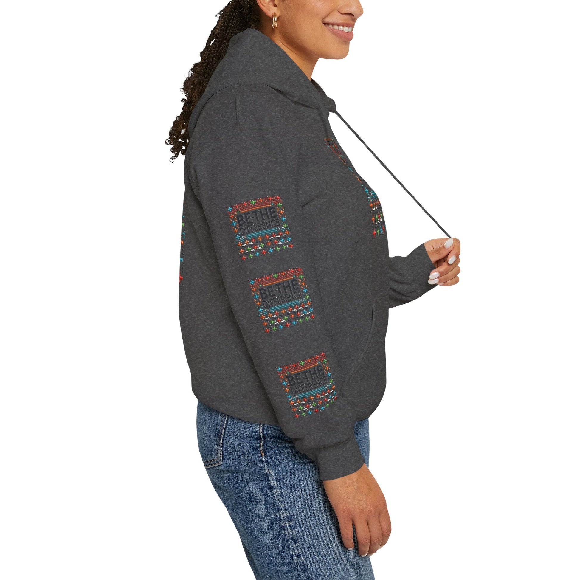 Heavy Blend - Hooded Sweatshirt Be The Difference Cozy, Soft, Stylish