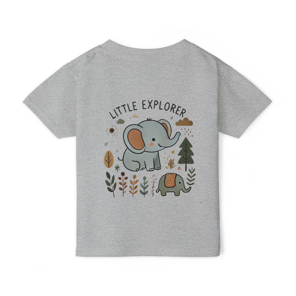 Little Explorer Toddler T-Shirt - Cute Elephant & Turtle Design