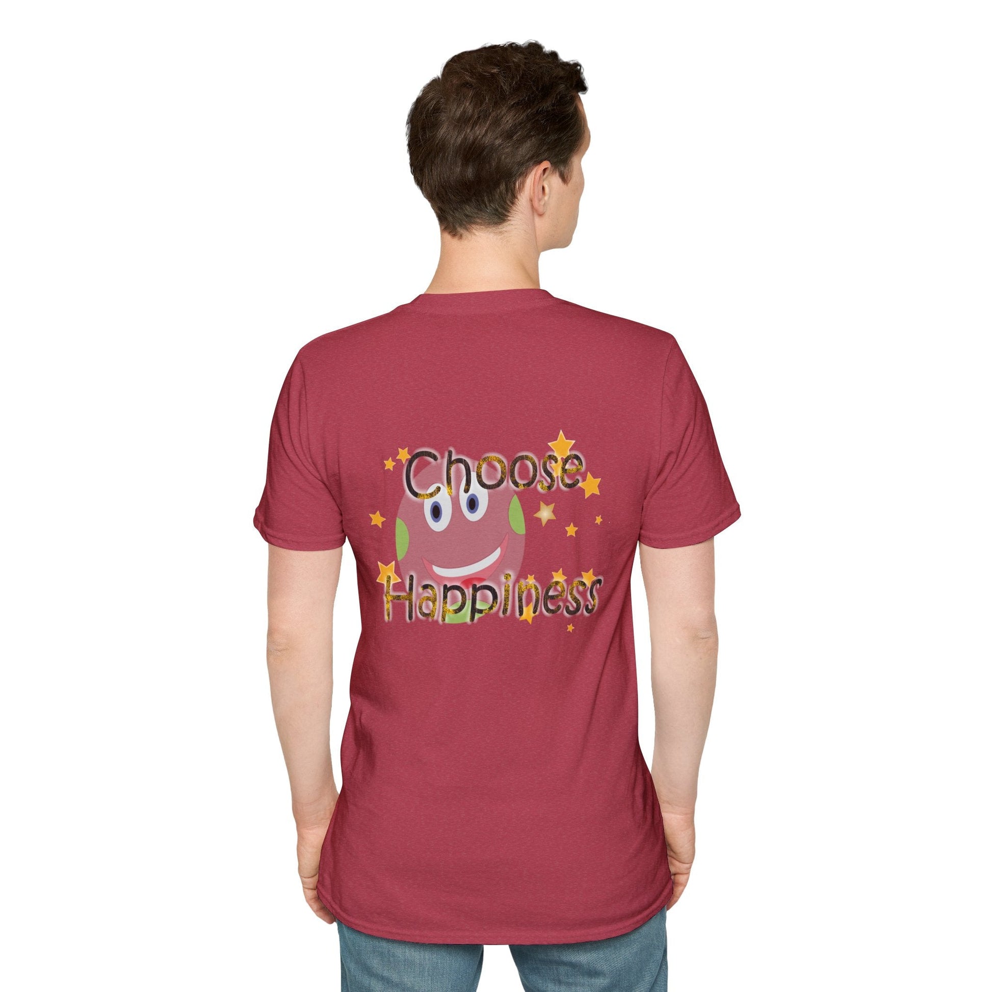 Unisex Softstyle t-shirt - Choose Happiness And Stay Positive
