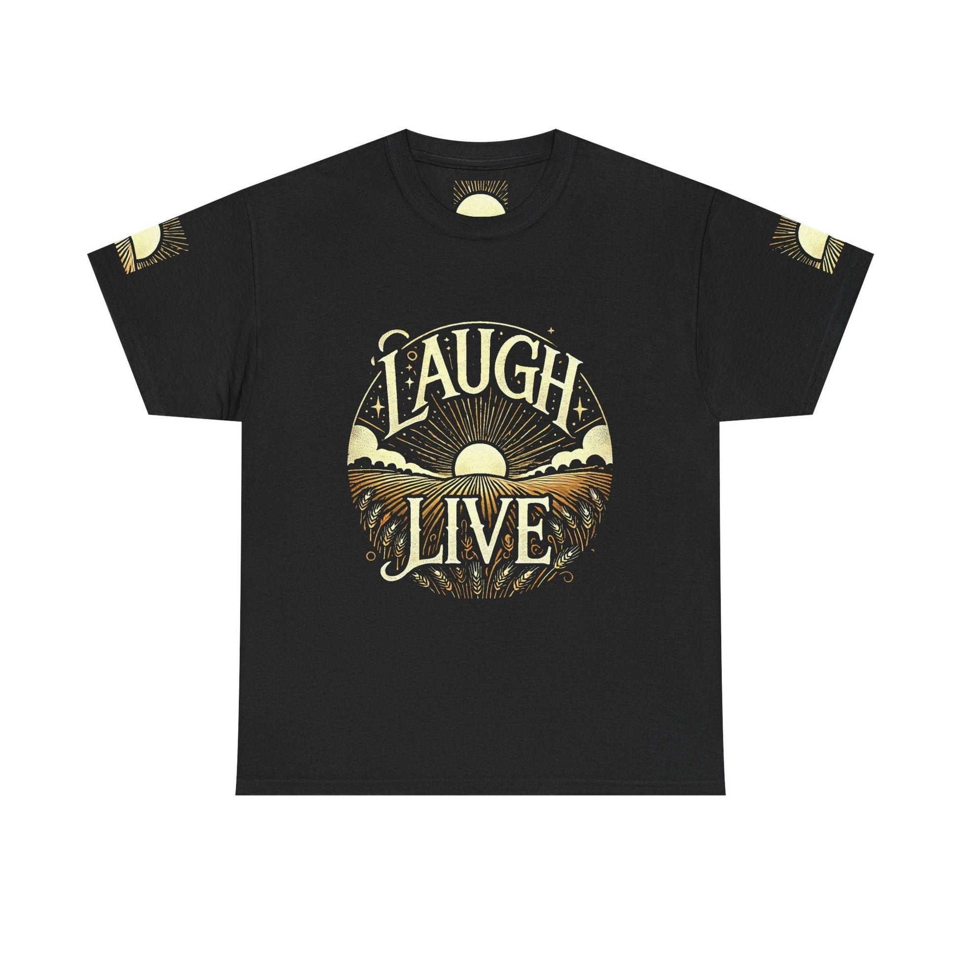 Unisex Heavy Cotton T-shirt - Laugh Live II  Built for Everyday Style
