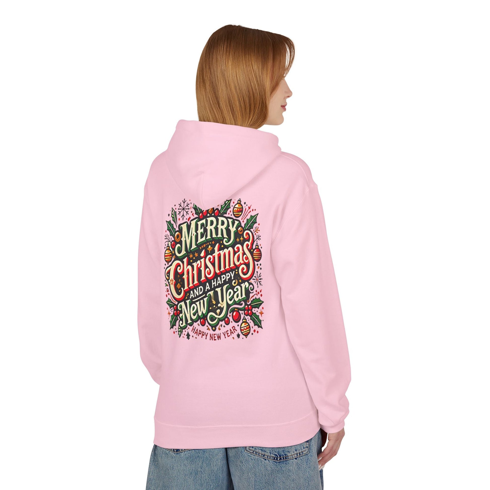 Unisex Midweight Softstyle Fleece Hoodie -  Christmas Holiday Cheer