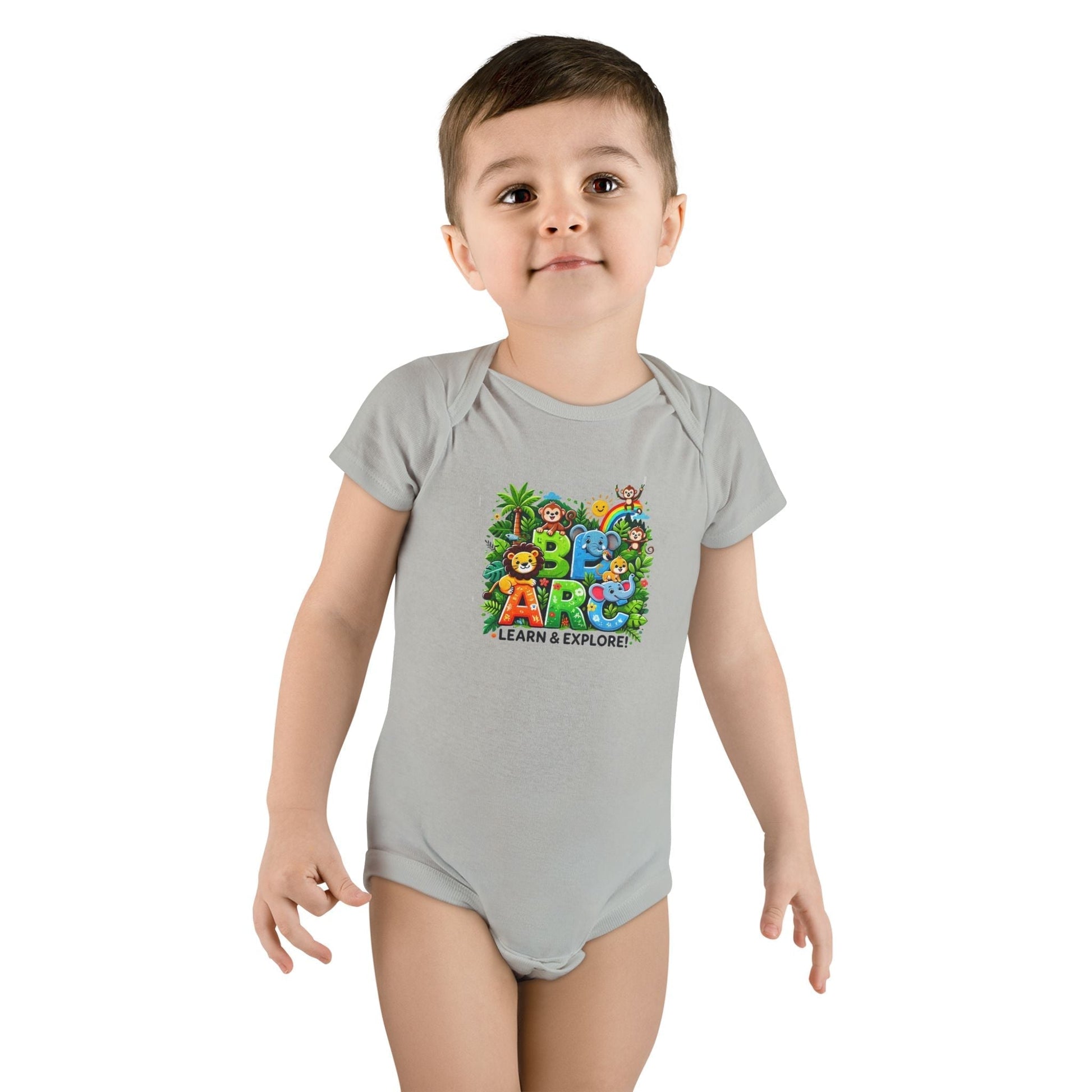 Baby Short Sleeve Onesie - Learn and Explore - Comfort for Little Ones