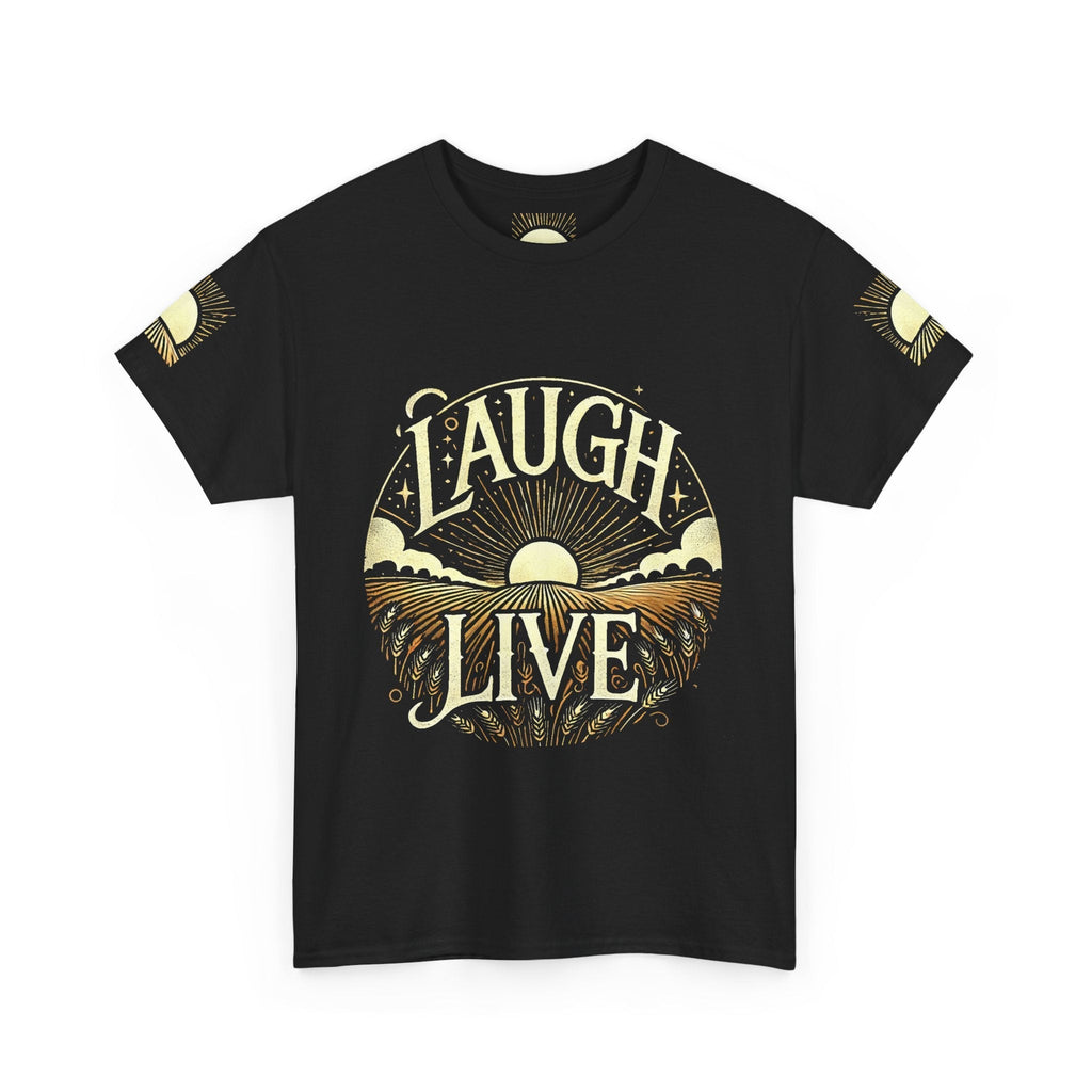 Unisex Heavy Cotton T-shirt - Laugh Live II  Built for Everyday Style