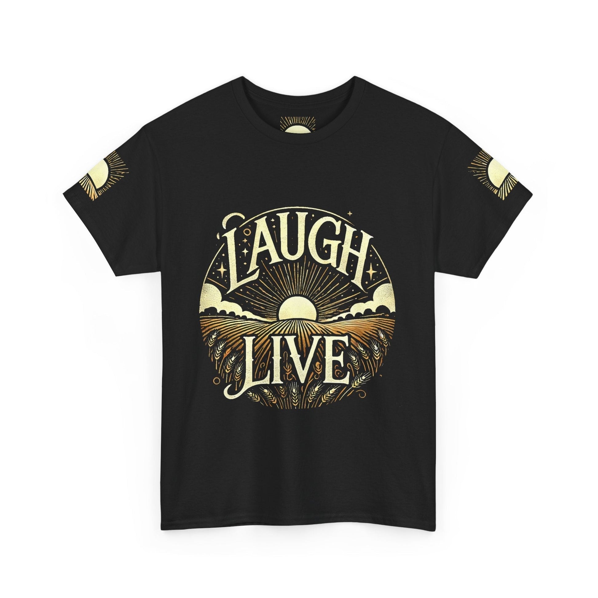 Unisex Heavy Cotton T-shirt - Laugh Live II  Built for Everyday Style
